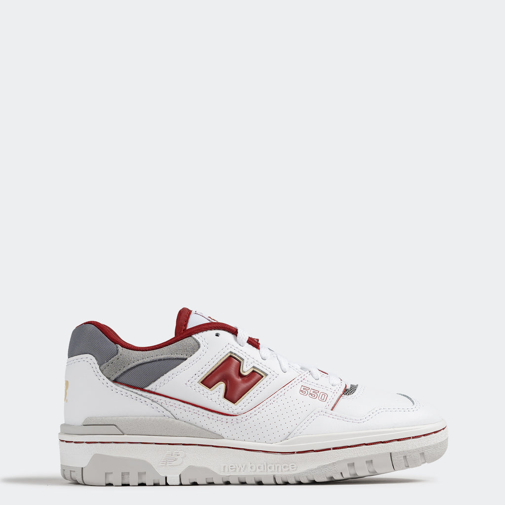 Men's New Balance 550 Shoes White Red