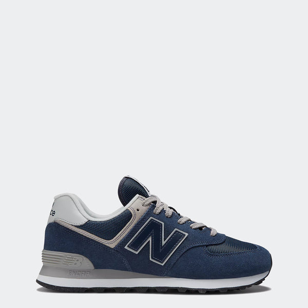 Men's New Balance 574 Shoes Navy with White | Chicago City Sports