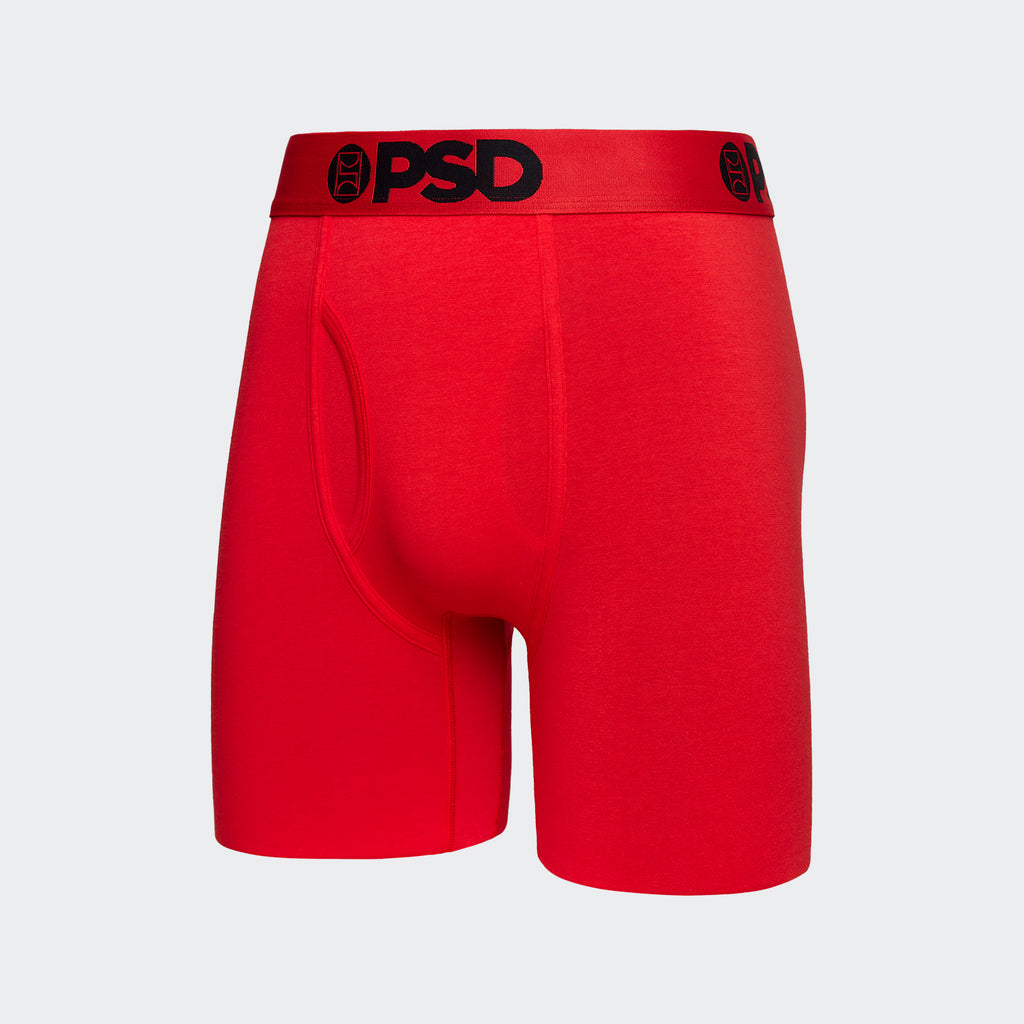 Men's PSD Modal Solid Boxer Briefs Red