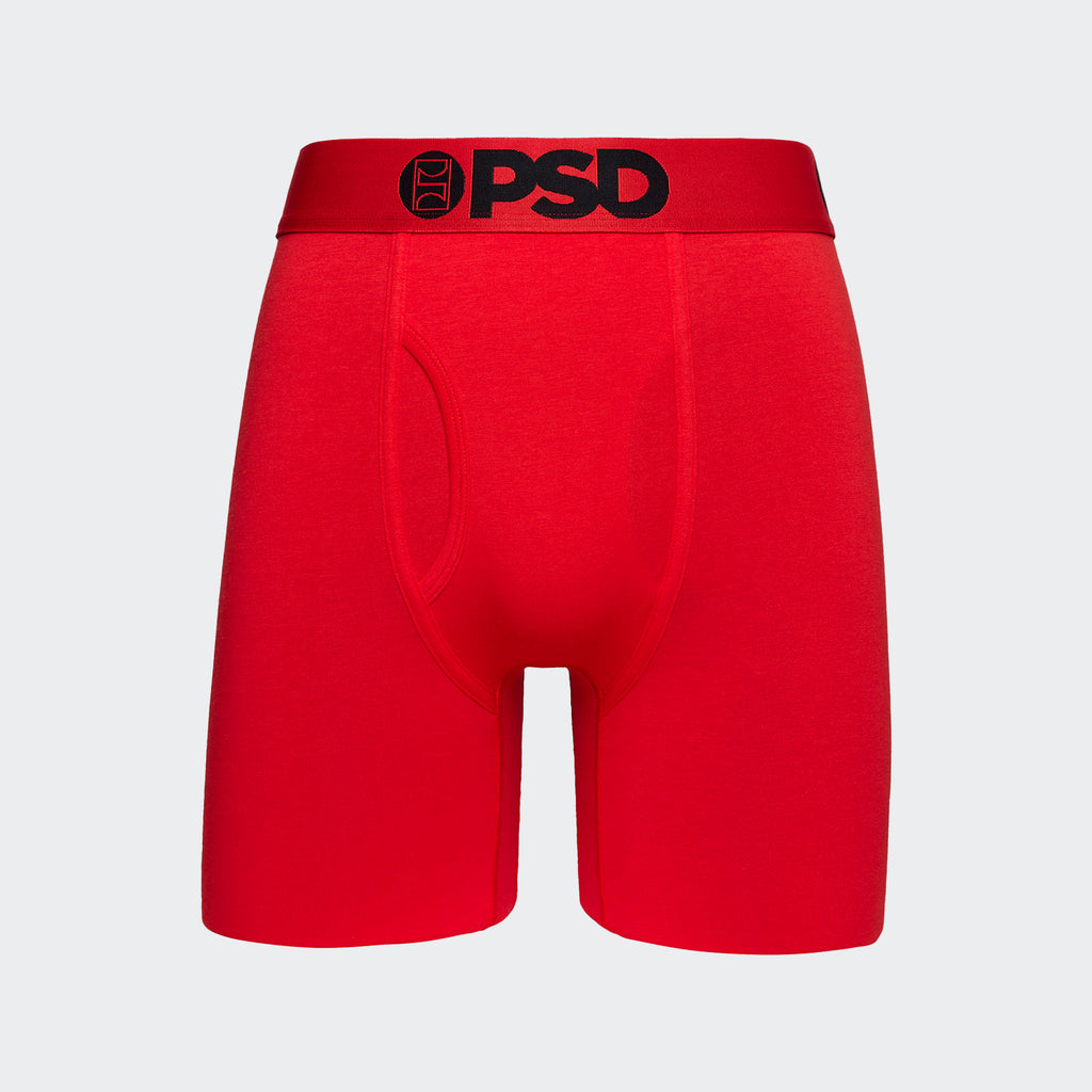 Men's PSD Modal Solid Boxer Briefs Red