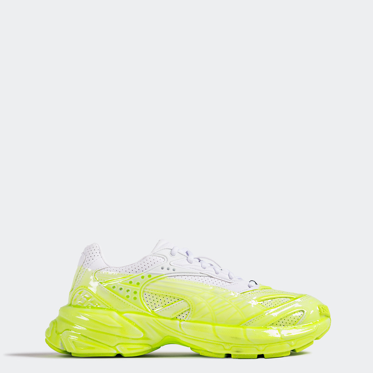 Puma Men\'s‎ Velophasis Phased Sneakers  Pro White/Slime Green Lace Up Size 7 New s-l1200.jpg main image 2