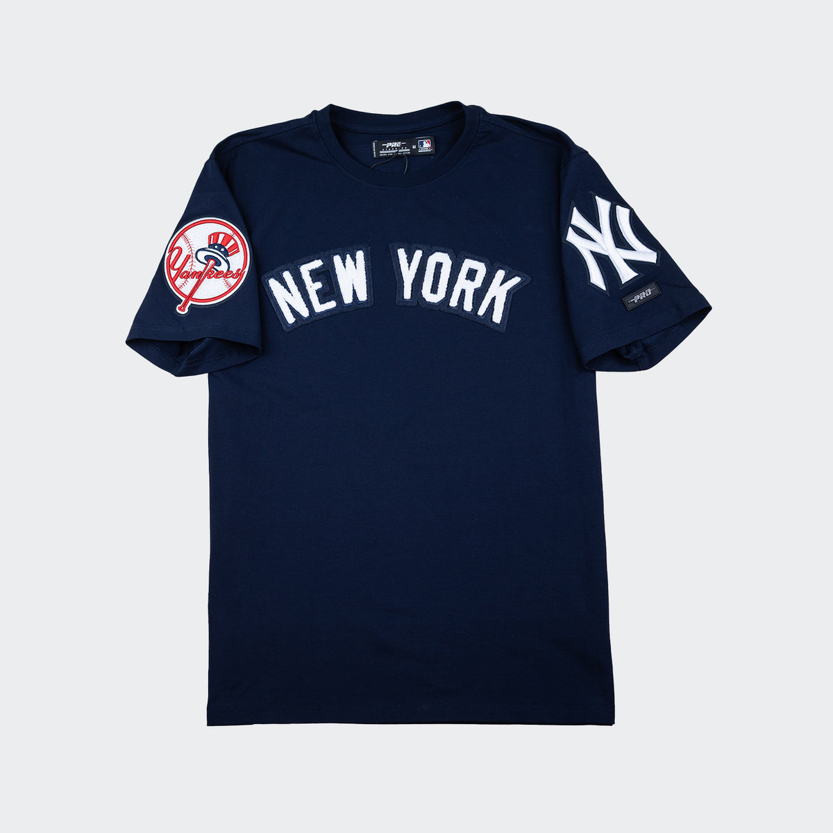 Yankees Logo Nyy Shirts Men's New York Yankees Homage Navy Hand