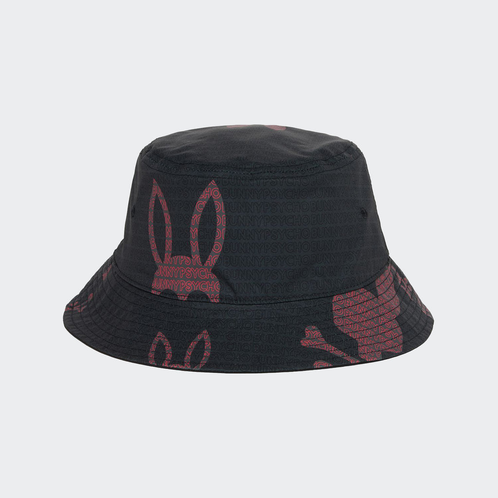 Men's Psycho Bunny Harvey Reversible Bucket Hat Black