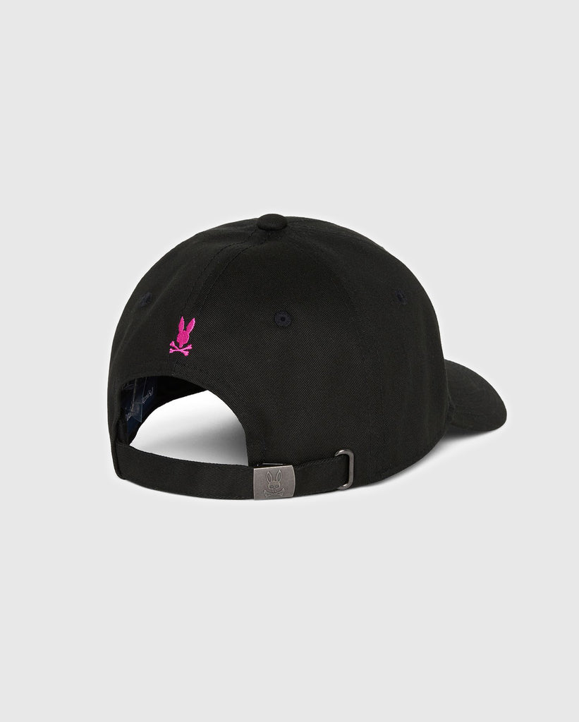 Men's Psycho Bunny London Baseball Cap Black