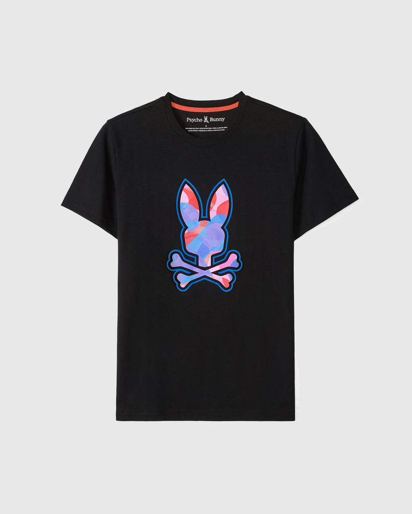 Men's Psycho Bunny Norridge Graphic Tee Black