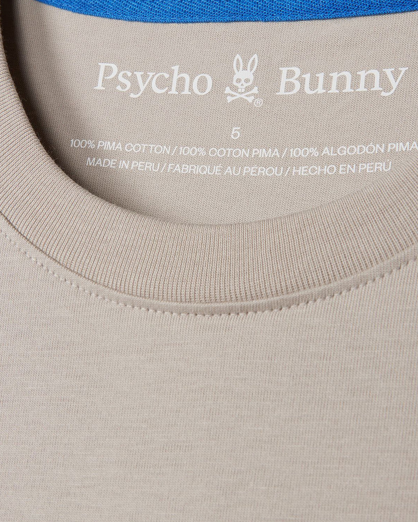 Men's Psycho Bunny Norridge Graphic Tee Oyster