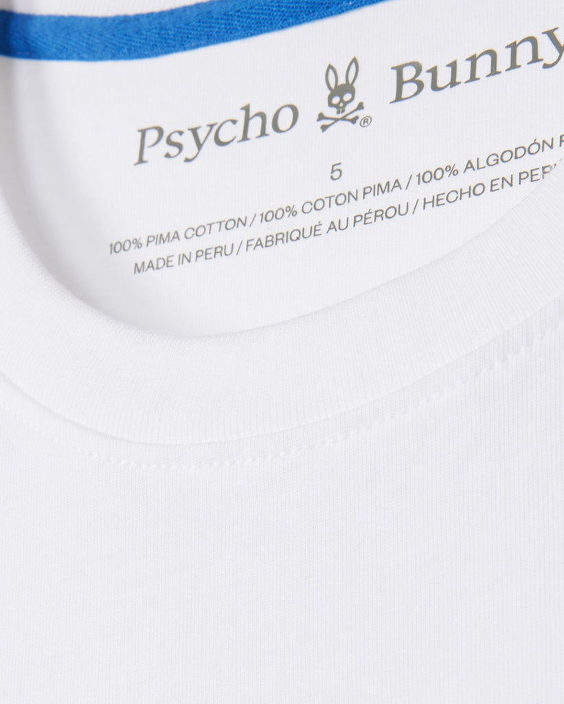 Men's Psycho Bunny Norridge Graphic Tee White