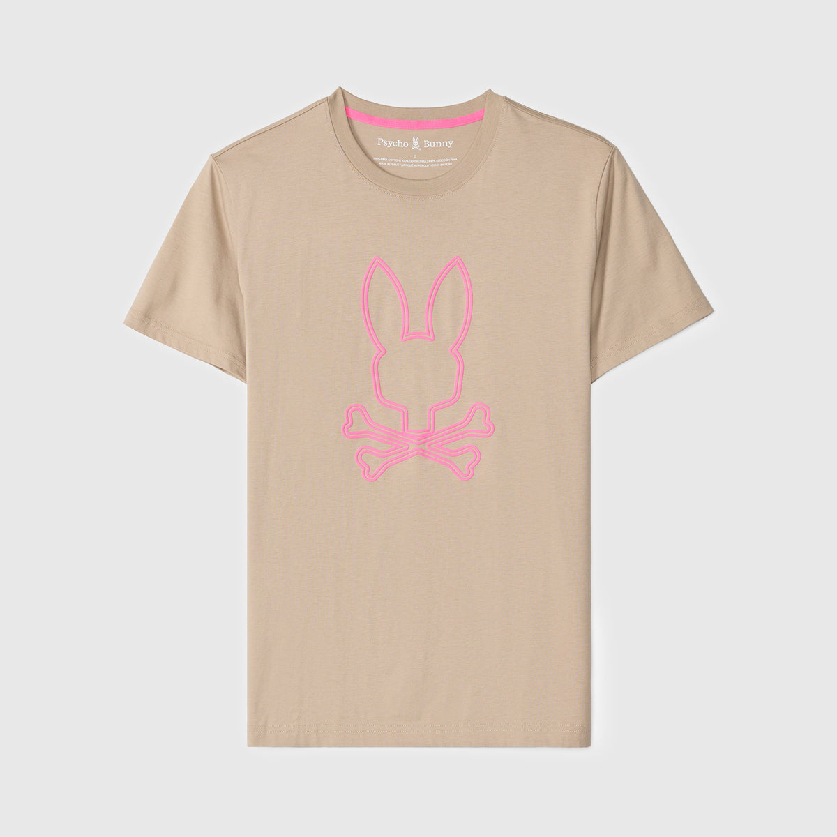 Men's Psycho Bunny Richardson Graphic Tee Stone
