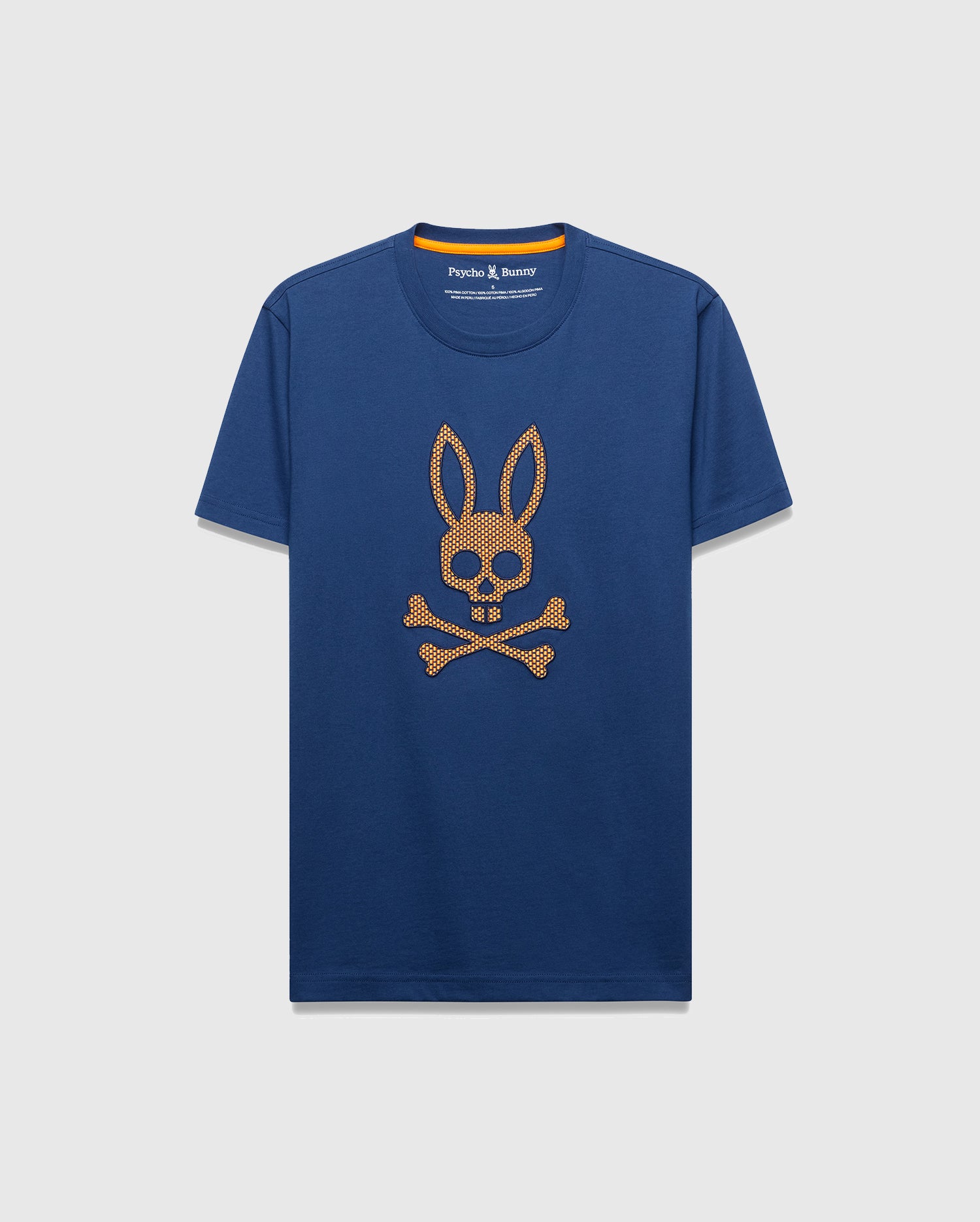 Men's Psycho Bunny Stan Pima Cotton Graphic Tee Navy Peony