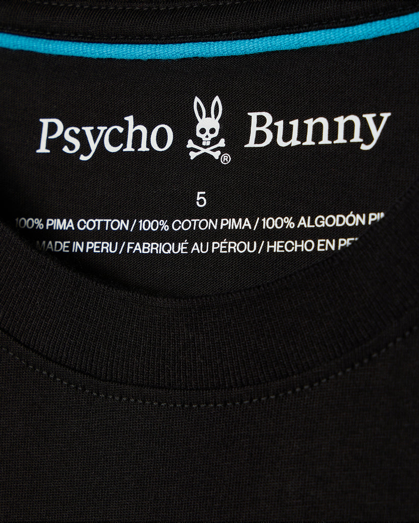 Men's Psycho Bunny Stanwood Fashion Tee Black