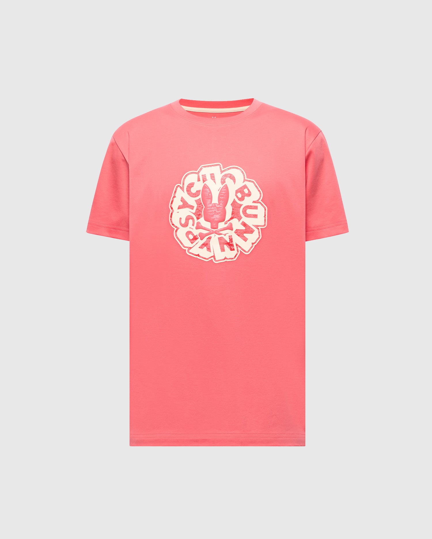 Men's Psycho Bunny Toby Graphic Tee Sunkissed Coral
