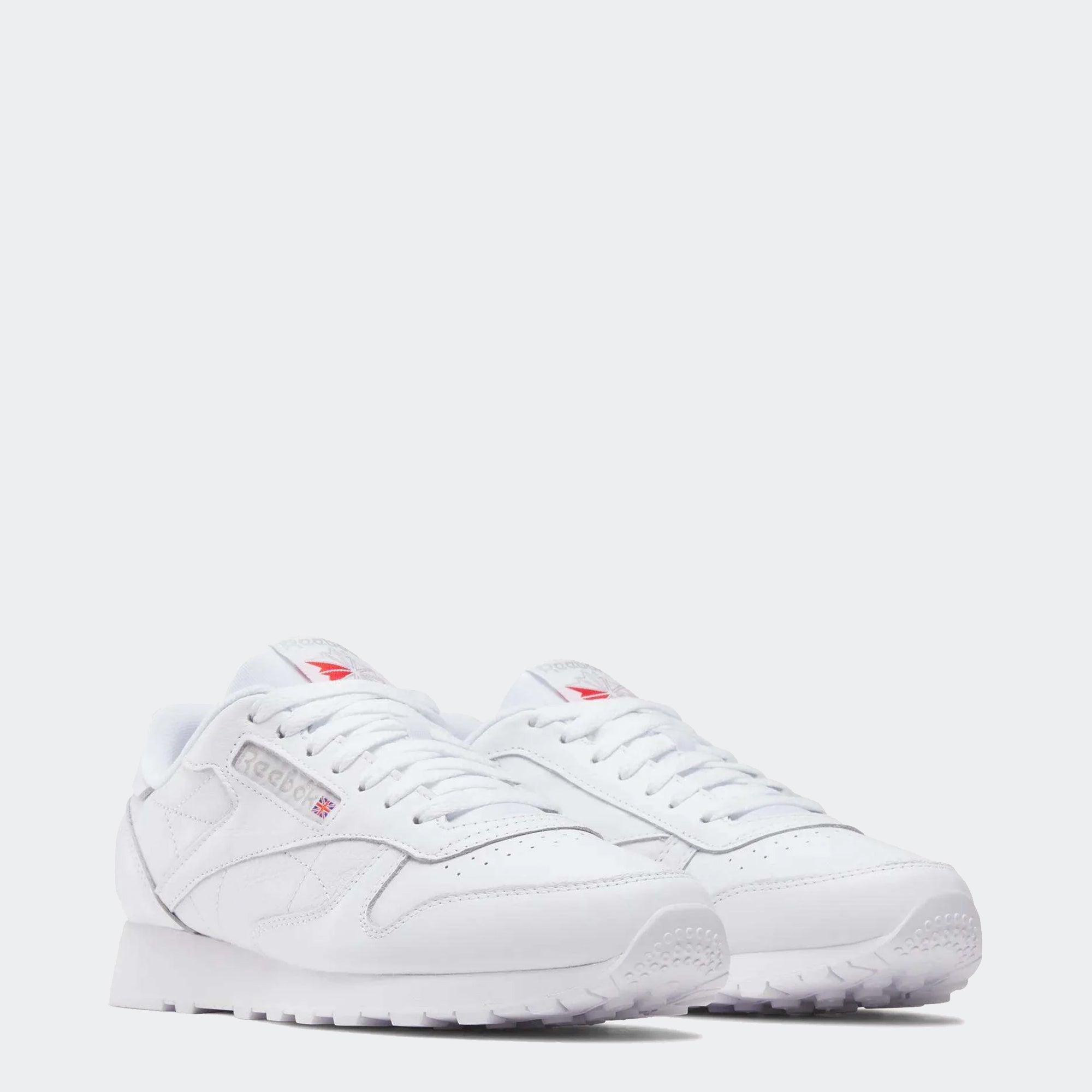 Men's Reebok Classic Leather Shoes White / Pure Grey 3
