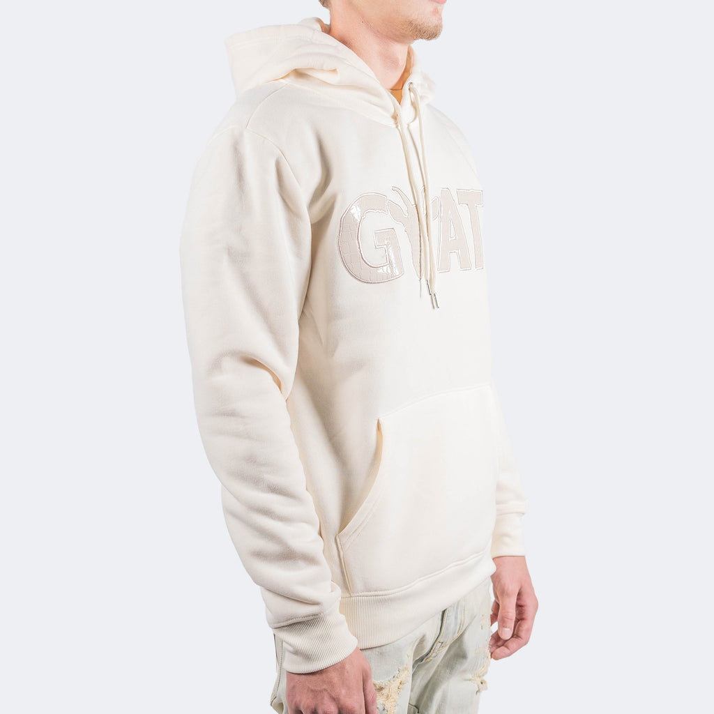 Men's TWO MILL TWENTY GOAT Cream Fleece Hoodie Off White