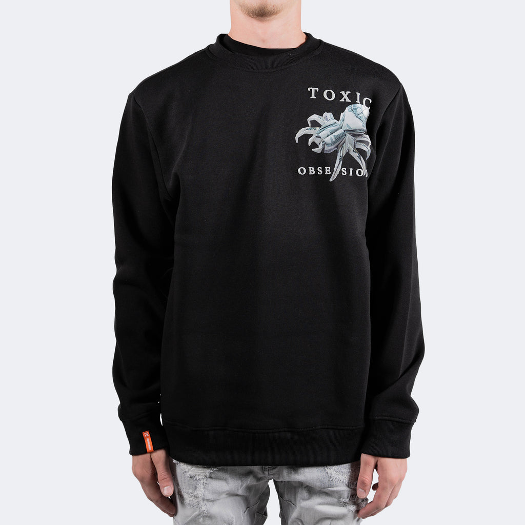 Men's TWO MILL TWENTY Cash Money Origami Scorpion Sweatshirt Black