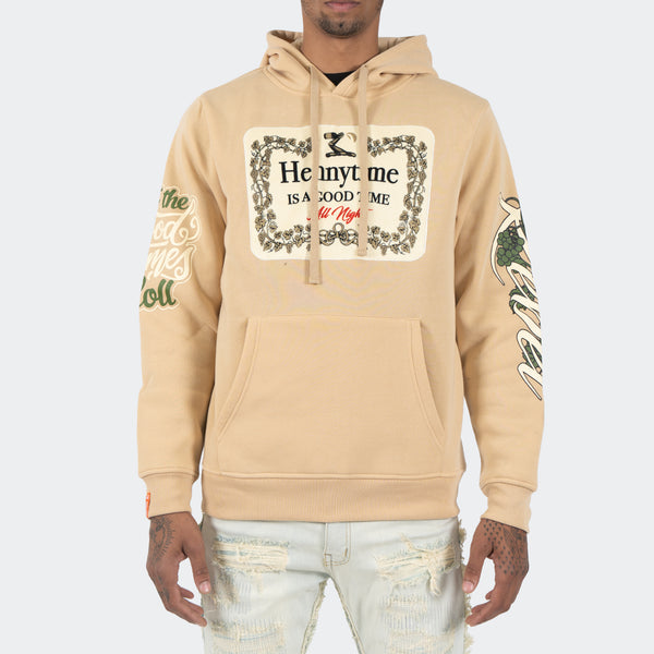 Men's TWO MILL TWENTY Hennytime Hoodie Khaki - XXS / KHAKI