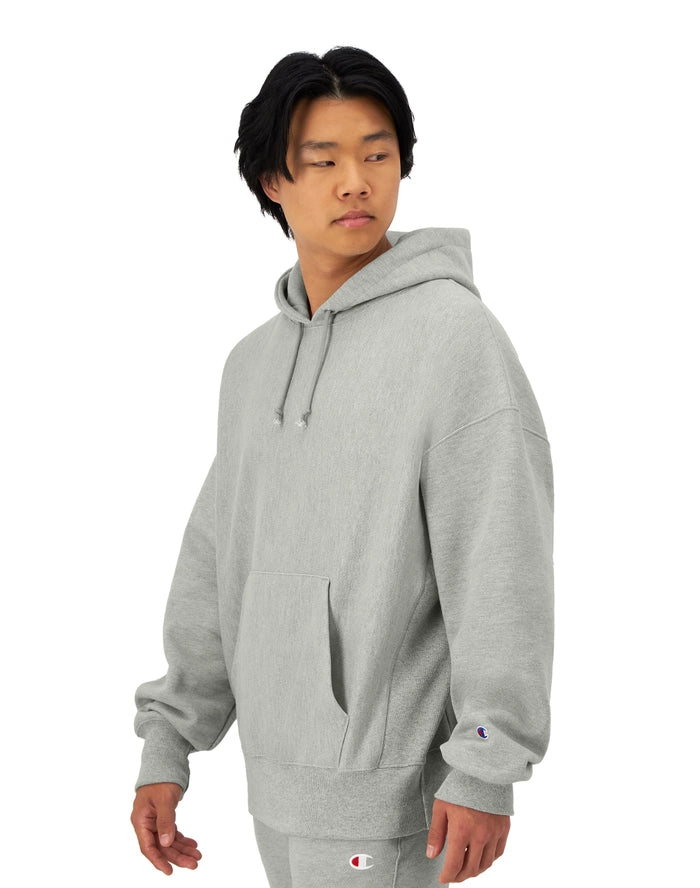 Men s Champion Reverse Weave Arena Hoodie Medium Oxford Grey