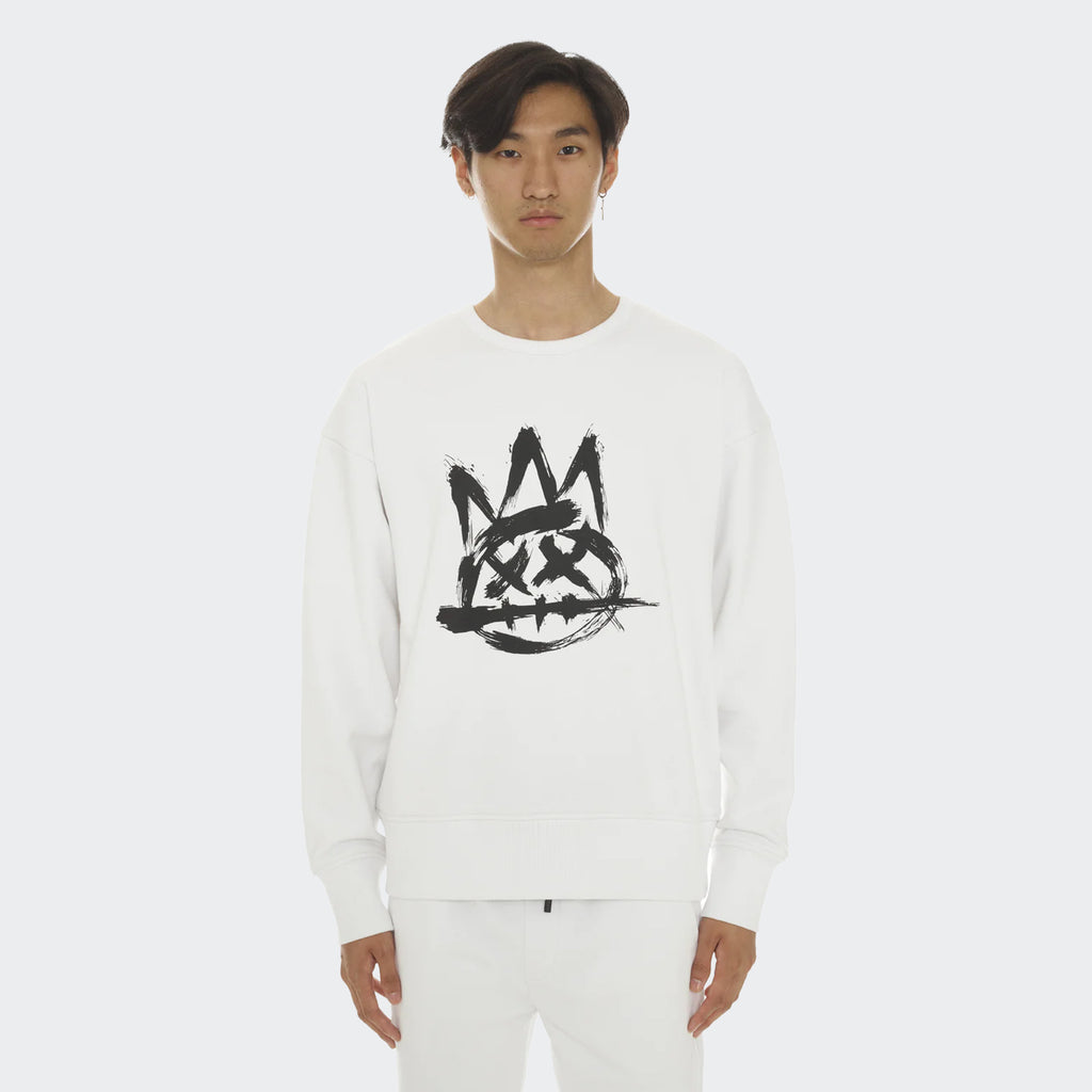 Men's Cult of Individuality Cult Logo Sweatshirt White