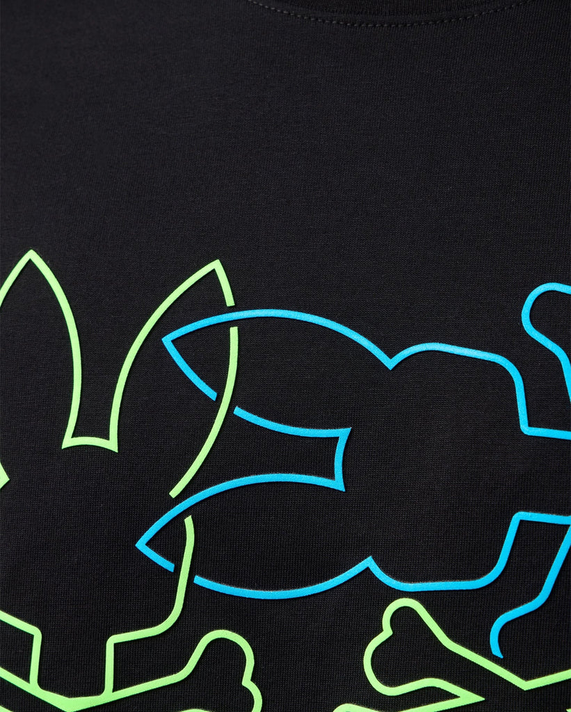 Men's Psycho Bunny Rodman Graphic Tee Black