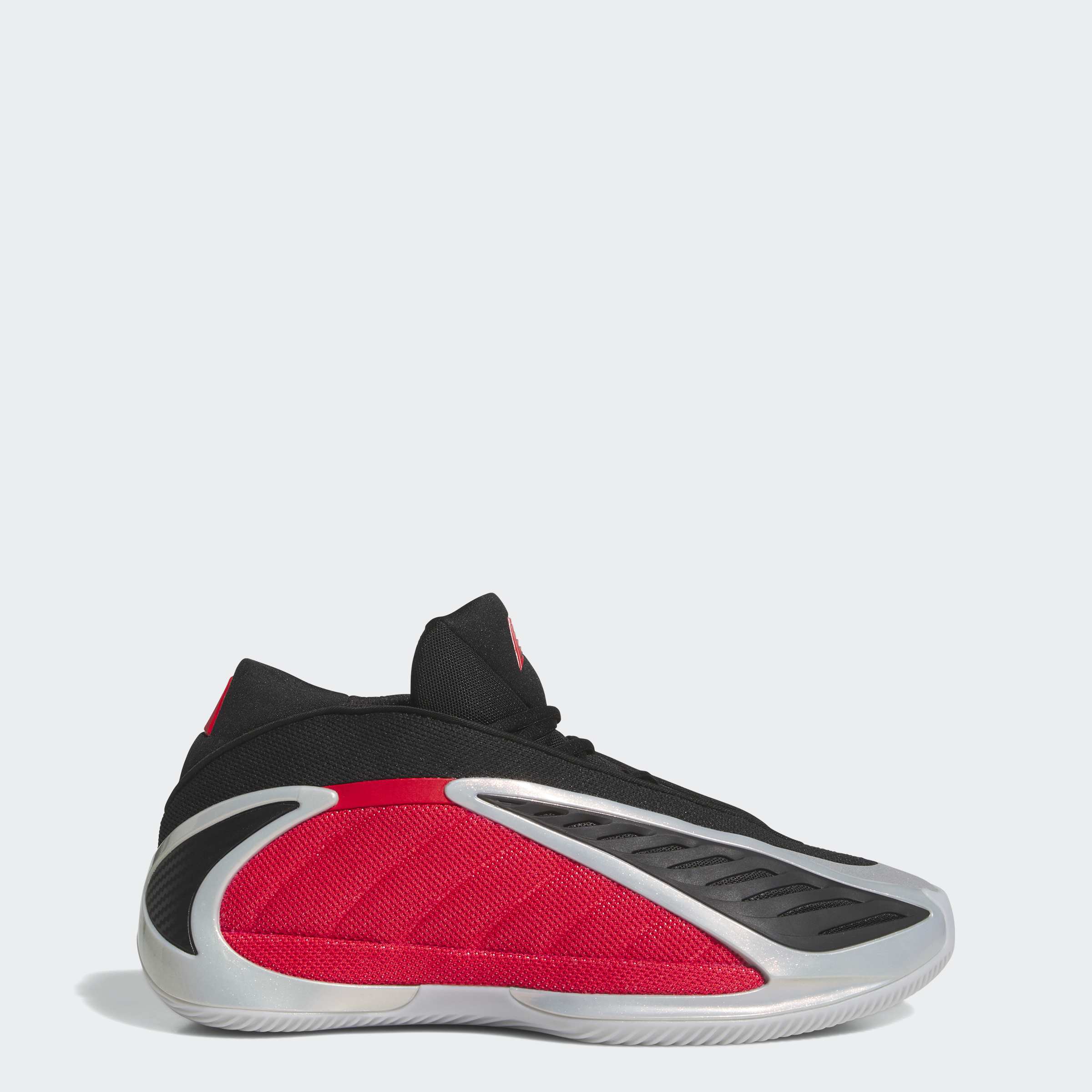 Men's adidas Basketball Anthony Edwards 2 Shoes Silver Metallic / Pure Ruby