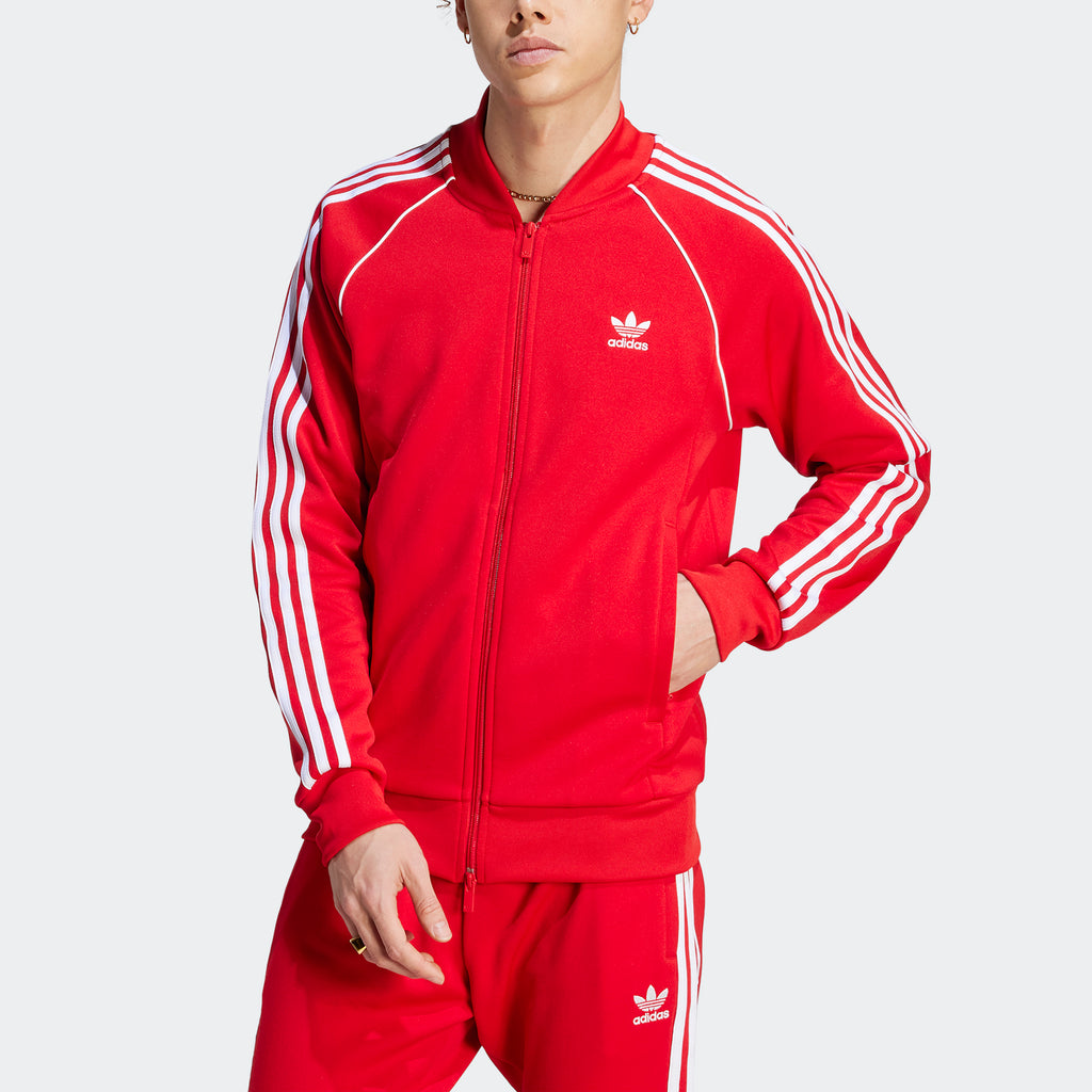 Men's adidas Originals Adicolor Classics SST Track Jacket Better Scarlet