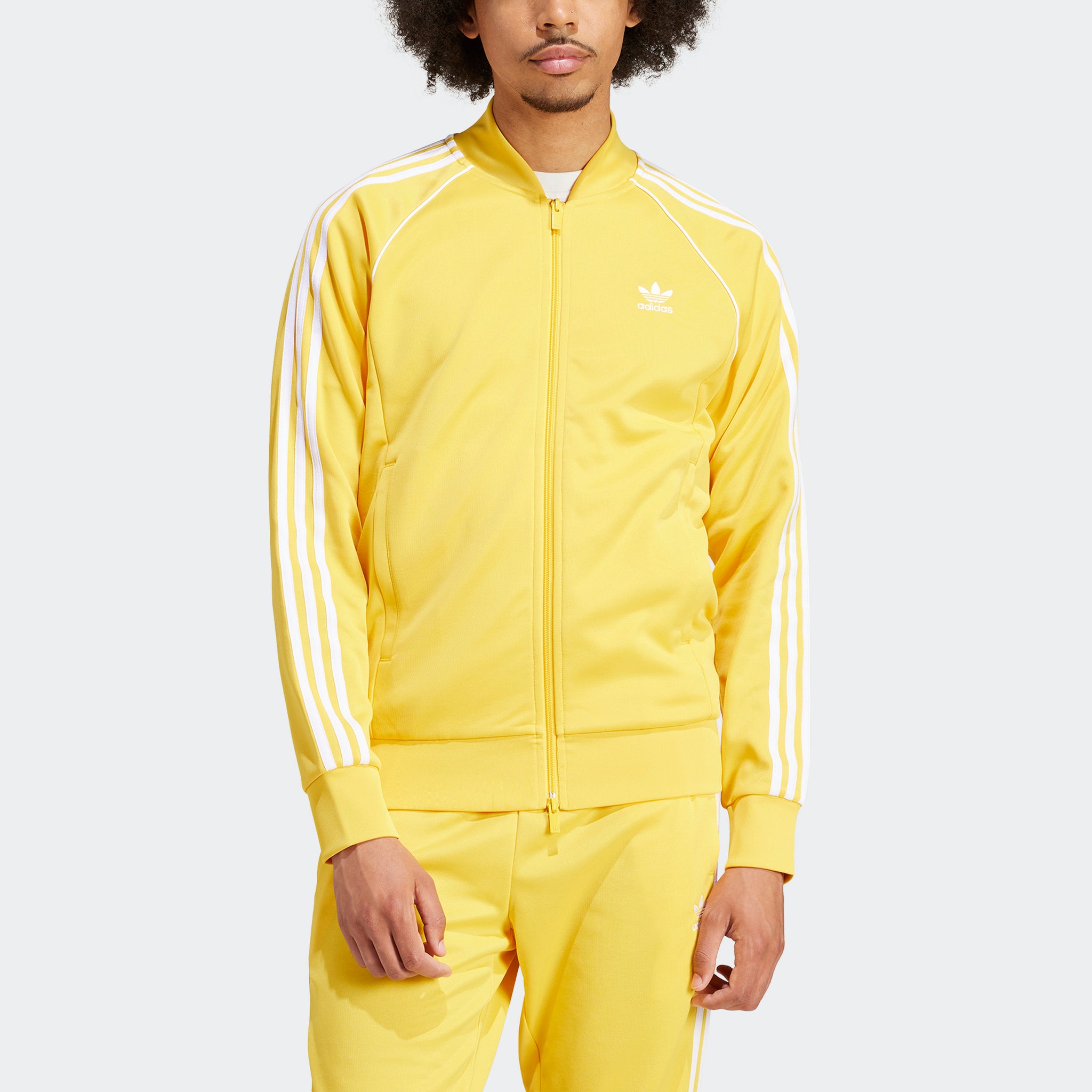 Adidas sst track jacket yellow outlet