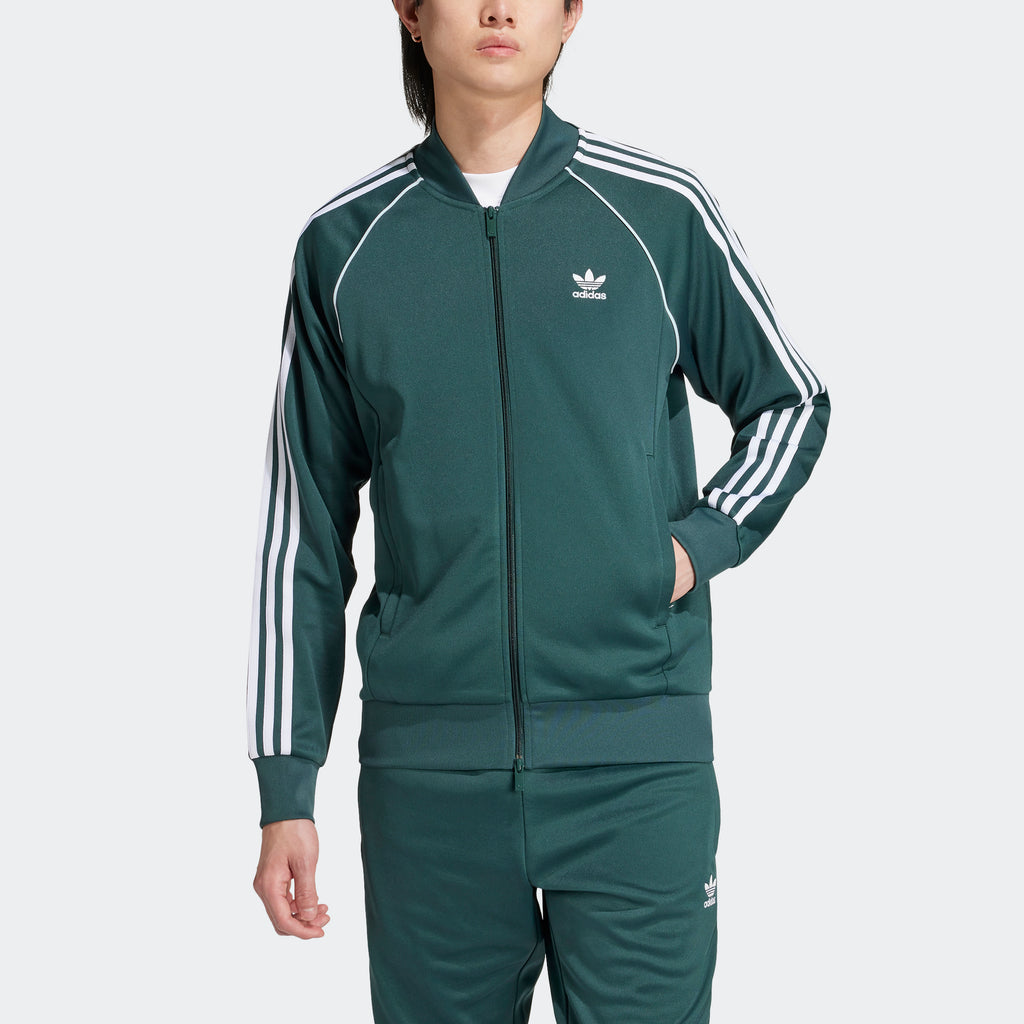 Men's adidas Originals Adicolor Classics SST Track Jacket Mineral Green