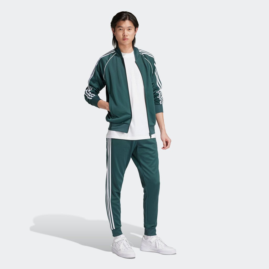 Men's adidas Originals Adicolor Classics SST Track Jacket Mineral Green