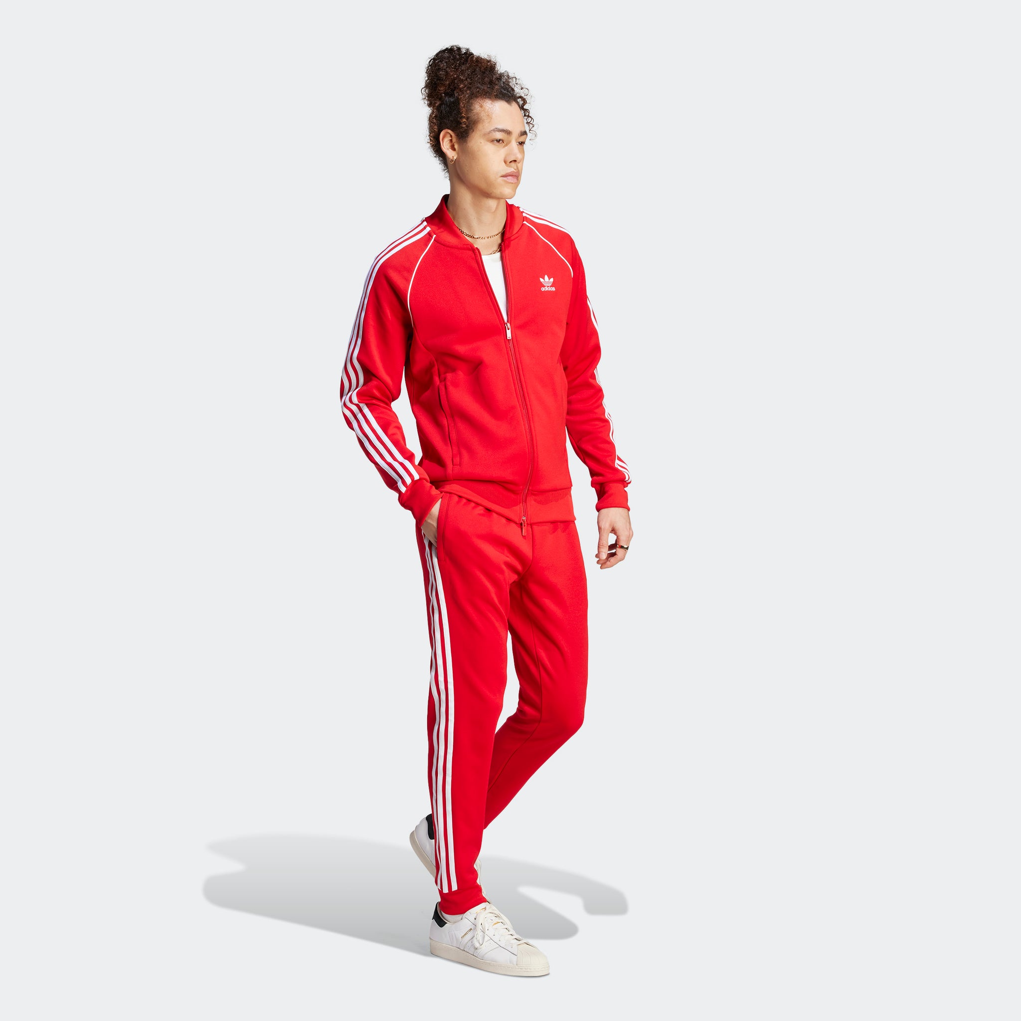 Men's adidas Originals Adicolor Classics SST Track Pants Better Scarlet - XXS / BETTER SCARLET Men's adidas Originals Adicolor Classics SST Track Pants Better Scarlet - XXS / BETTER SCARLET
