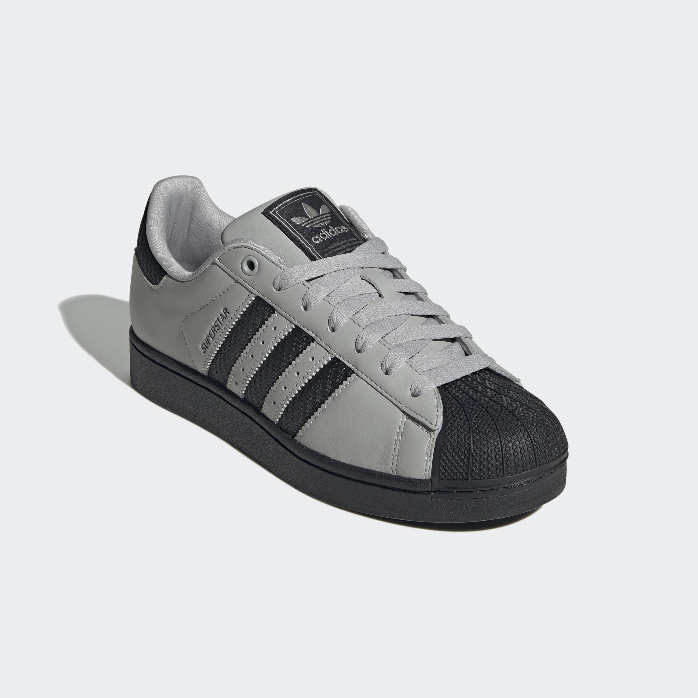 adidas Men's Superstar II Shoes, Size 9, Grey/Black/Iron Met adidas Men's Superstar II Shoes, Size 9, Grey/Black/Iron Met