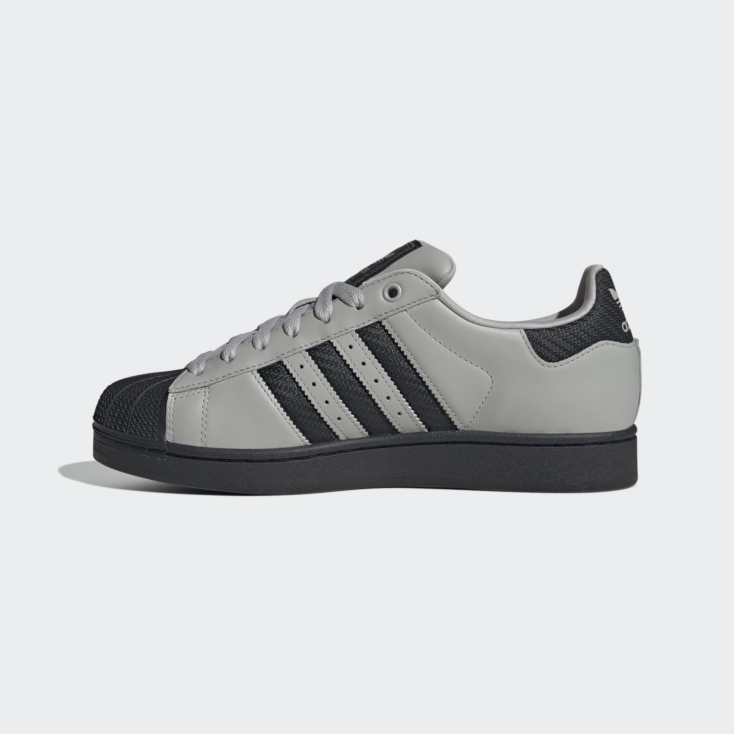 adidas Men's Superstar II Shoes, Size 9, Grey/Black/Iron Met adidas Men's Superstar II Shoes, Size 9, Grey/Black/Iron Met