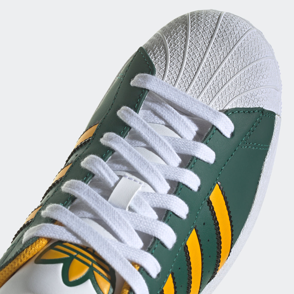 Men's adidas Originals Superstar Shoes Collegiate Green