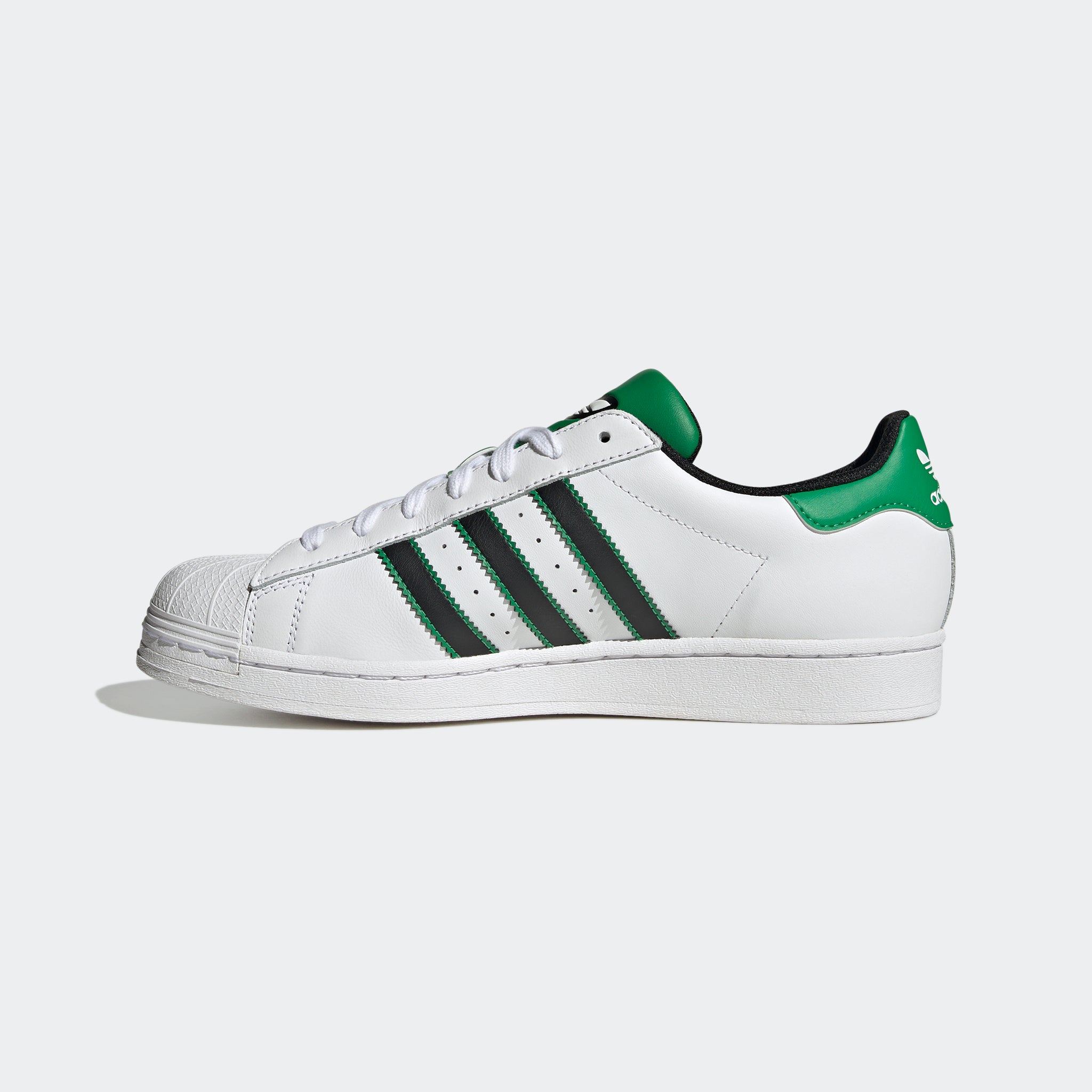 adidas Superstar Shoes White Black Green ID4670 Chicago City Sports