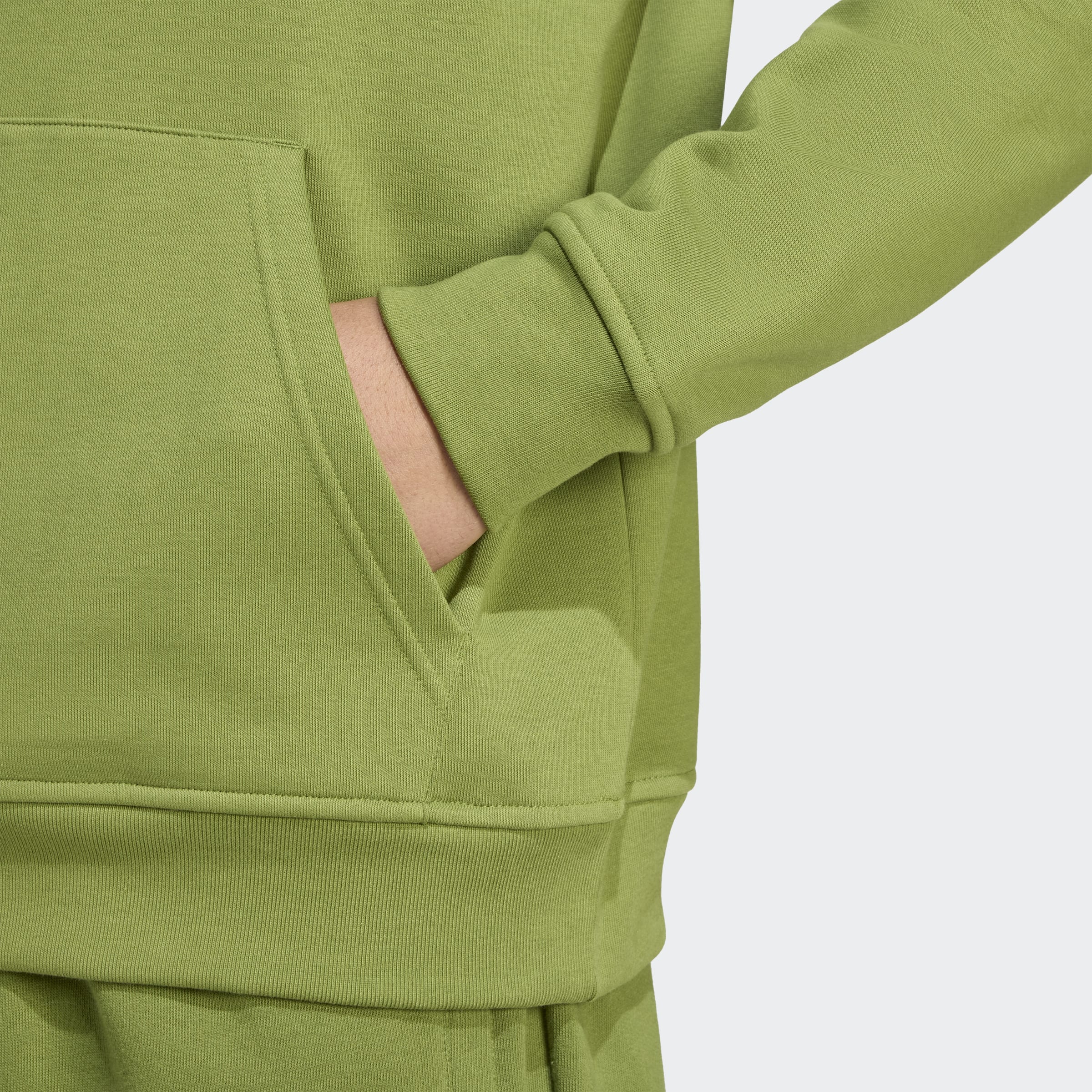 Men's adidas Originals Trefoil Essentials Hoodie Tech Olive