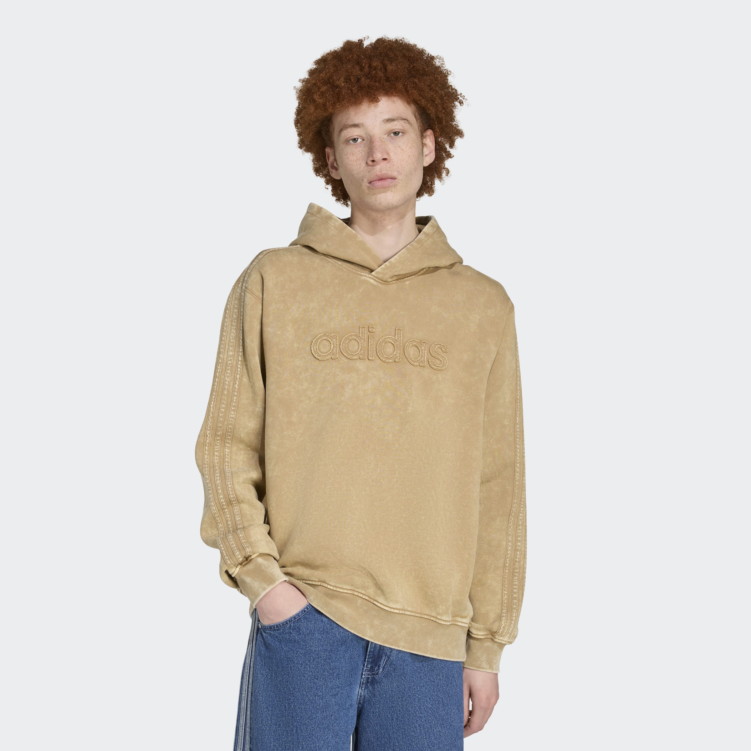 Men's adidas Originals Washed Hoodie Cardboard | Chicago City Sports