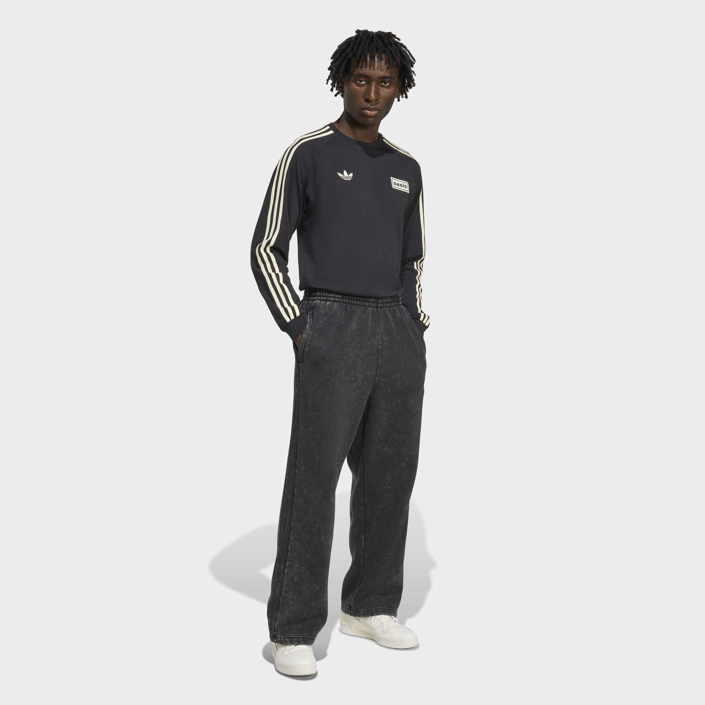 【BLACK】Washed sweat slacks Men's adidas Originals Washed Sweat Pant Black | Chicago City Sports