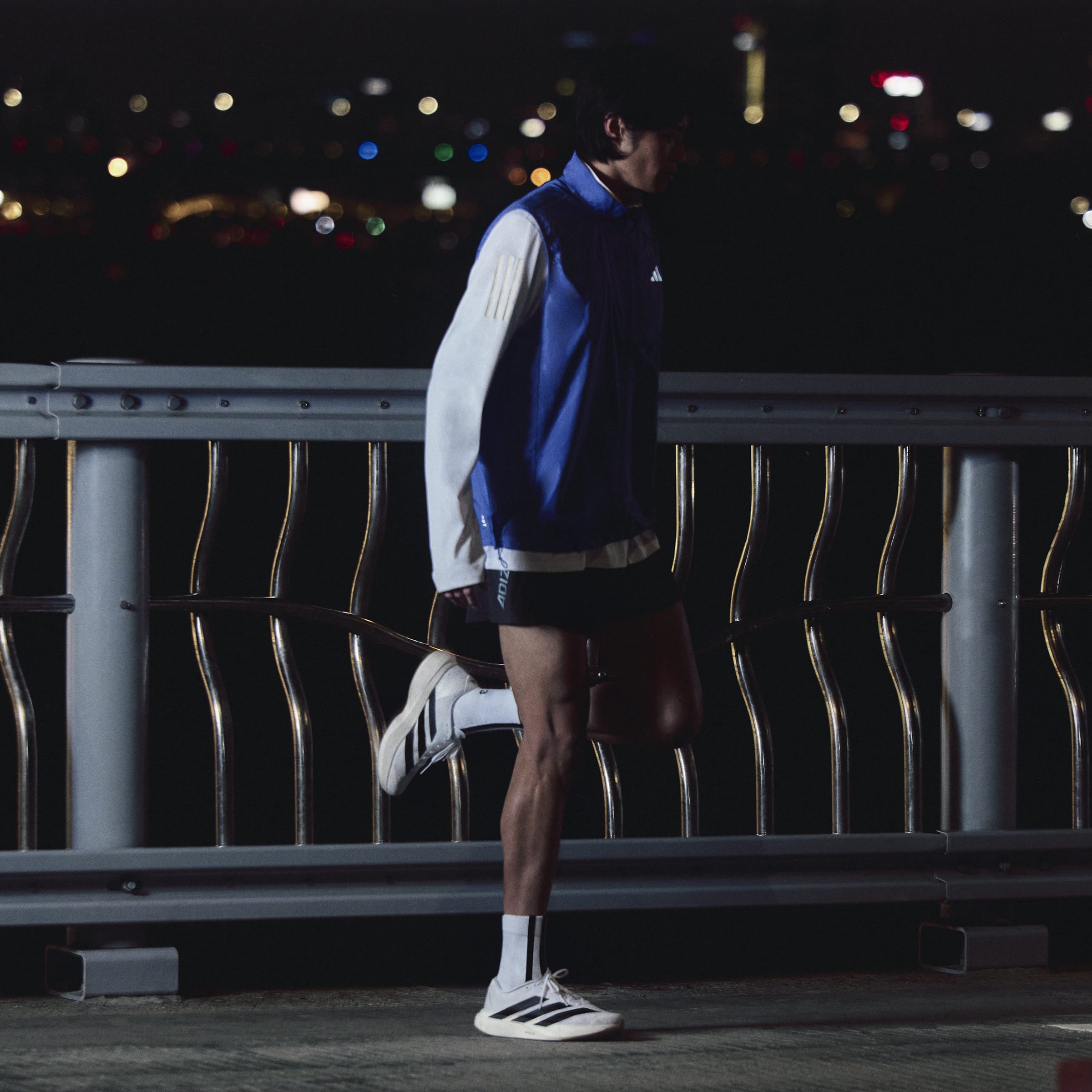 Men's adidas Running Adizero Evo SL Shoes Cloud White / Core Black / Cloud White