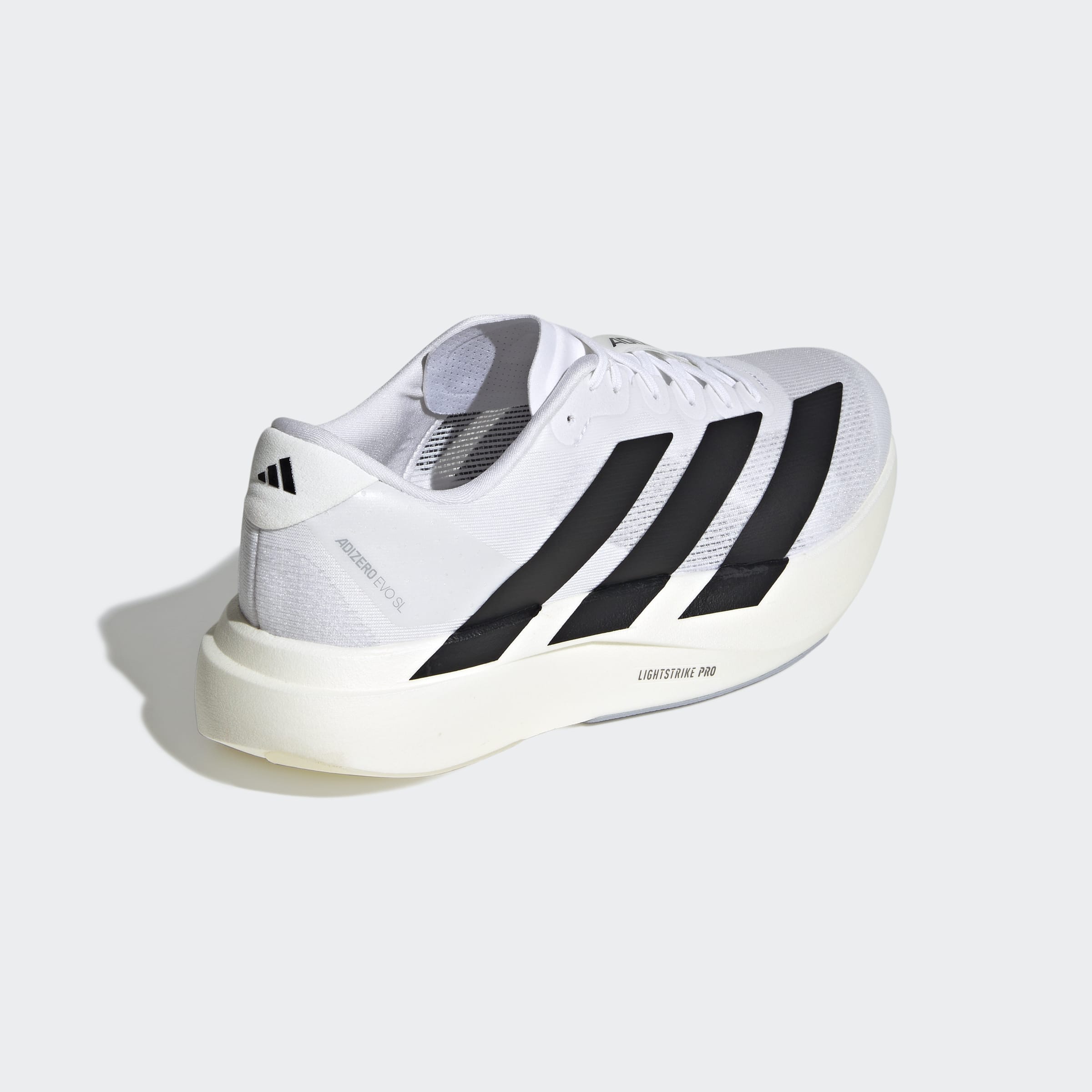 Men's adidas Running Adizero Evo SL Shoes Cloud White / Core Black / Cloud White