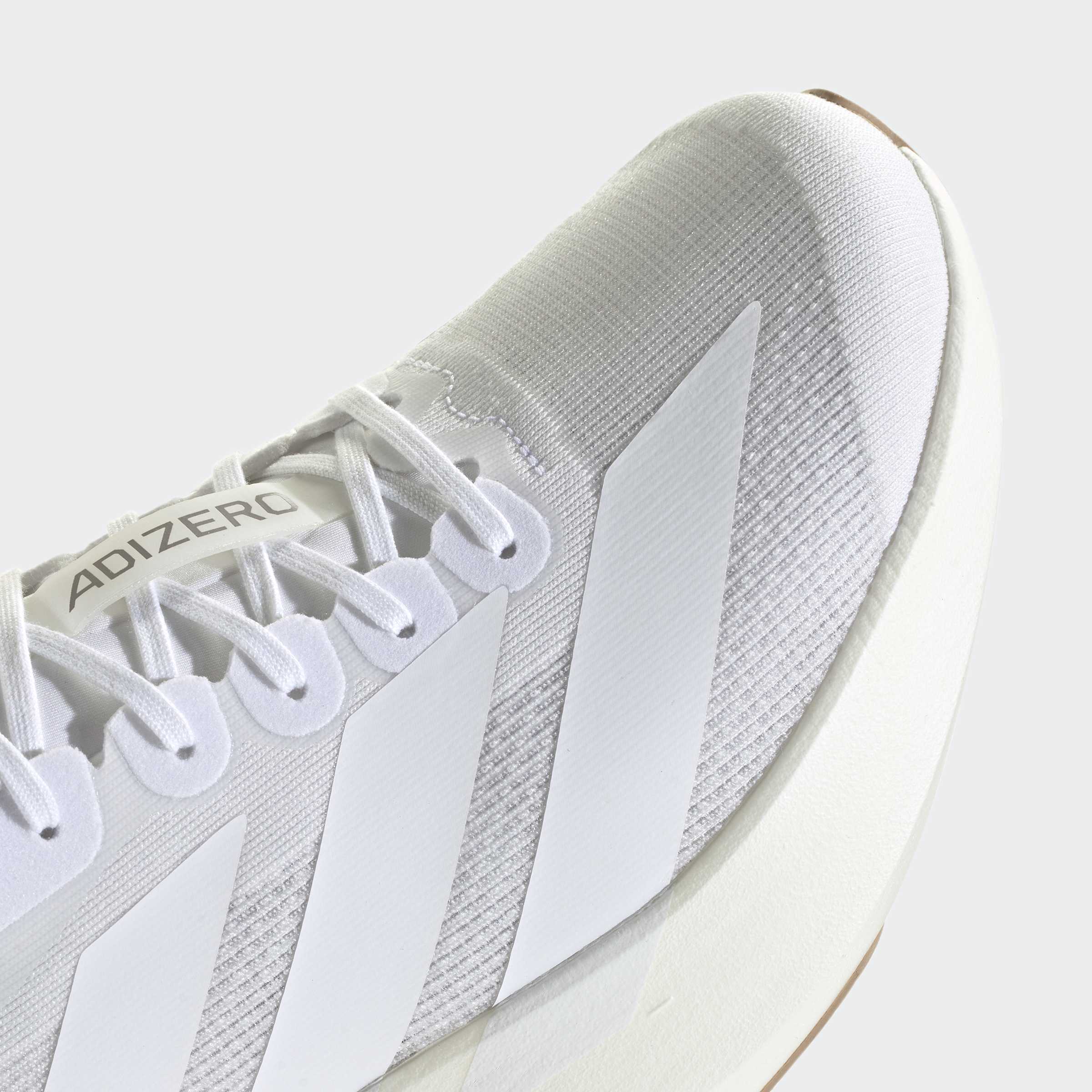 Men's adidas Running Adizero Evo SL Shoes White / Warm Sandstone