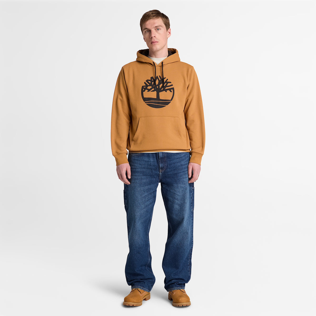 Men's Timberland Northwood Tree Logo Hoodie Wheat