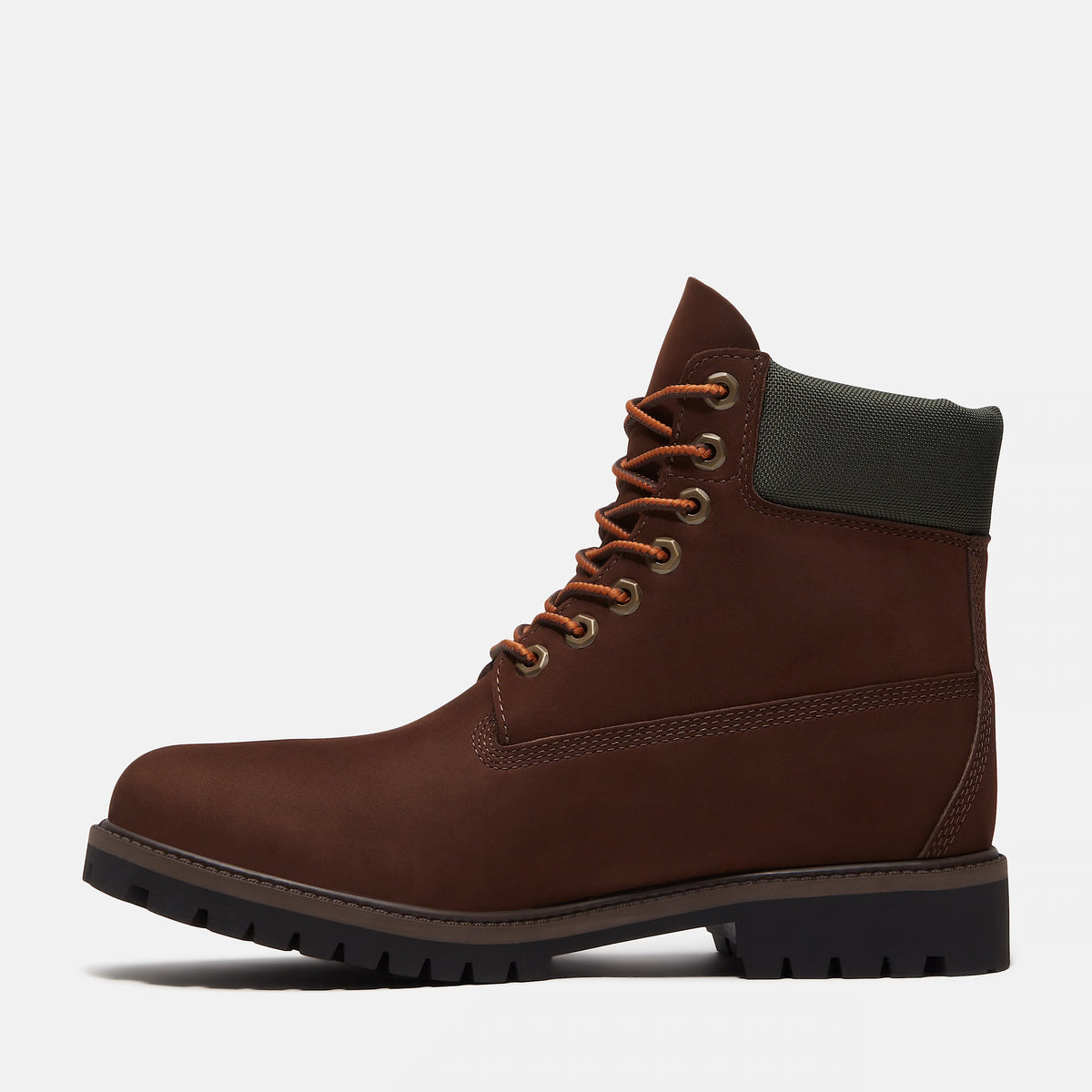 Men's Timberland Heritage 6-Inch Waterproof Boot Dark Brown Nubuck