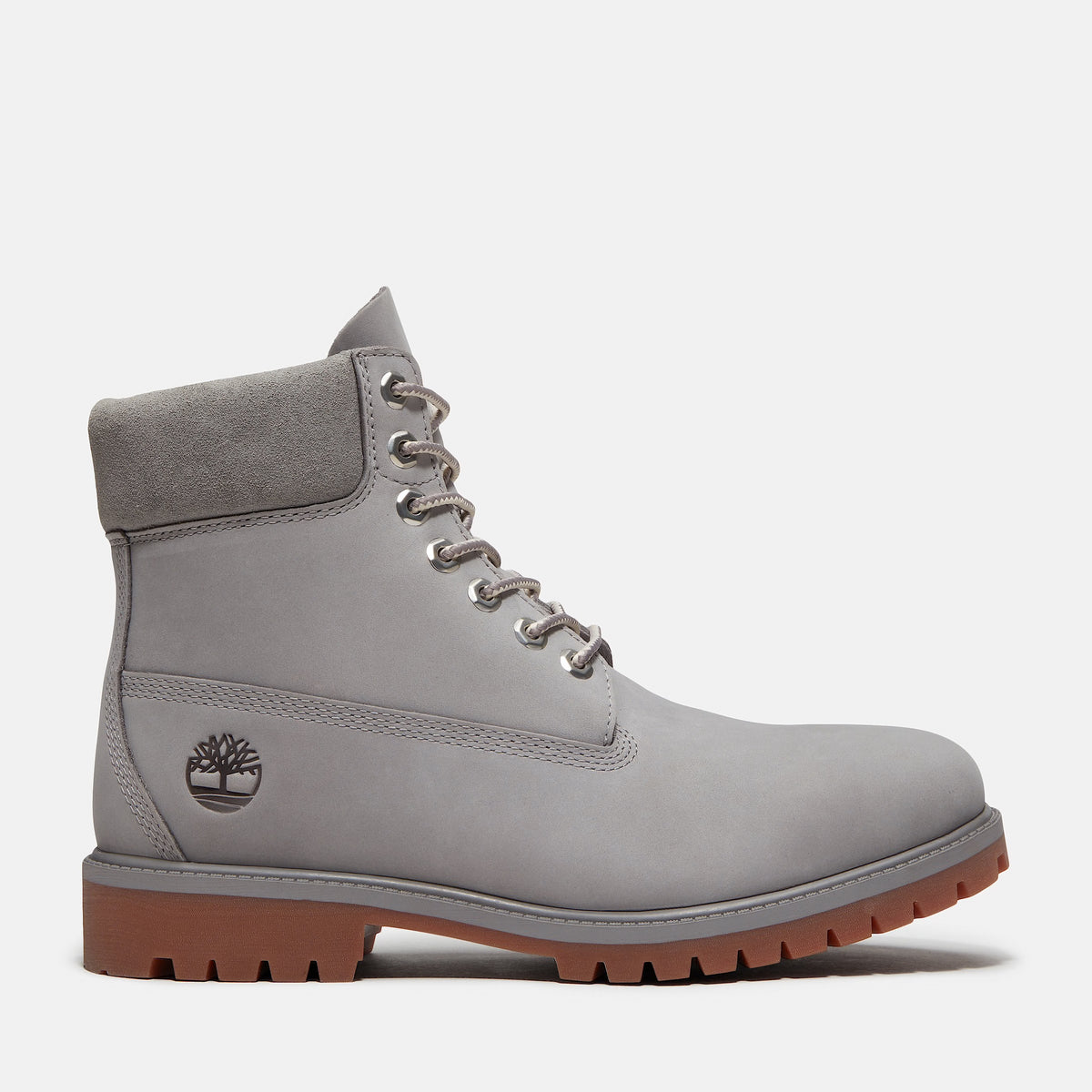 Men's Timberland Heritage 6-Inch Waterproof Boot Medium Greyout Nubuck