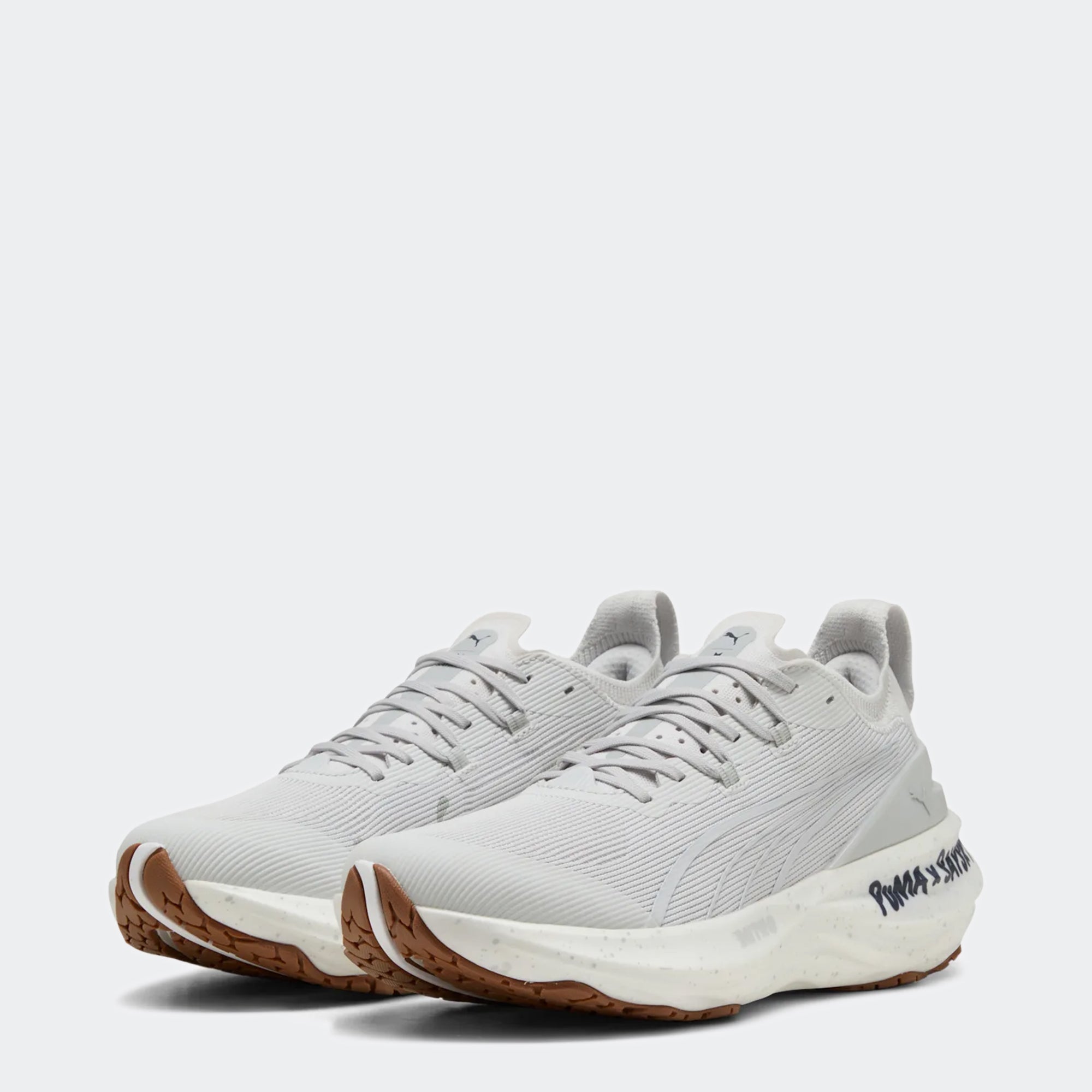 Men's PUMA x SAYSKY ForeverRun NITRO 2 Running Shoes Feather Gray / Flat Light Gray