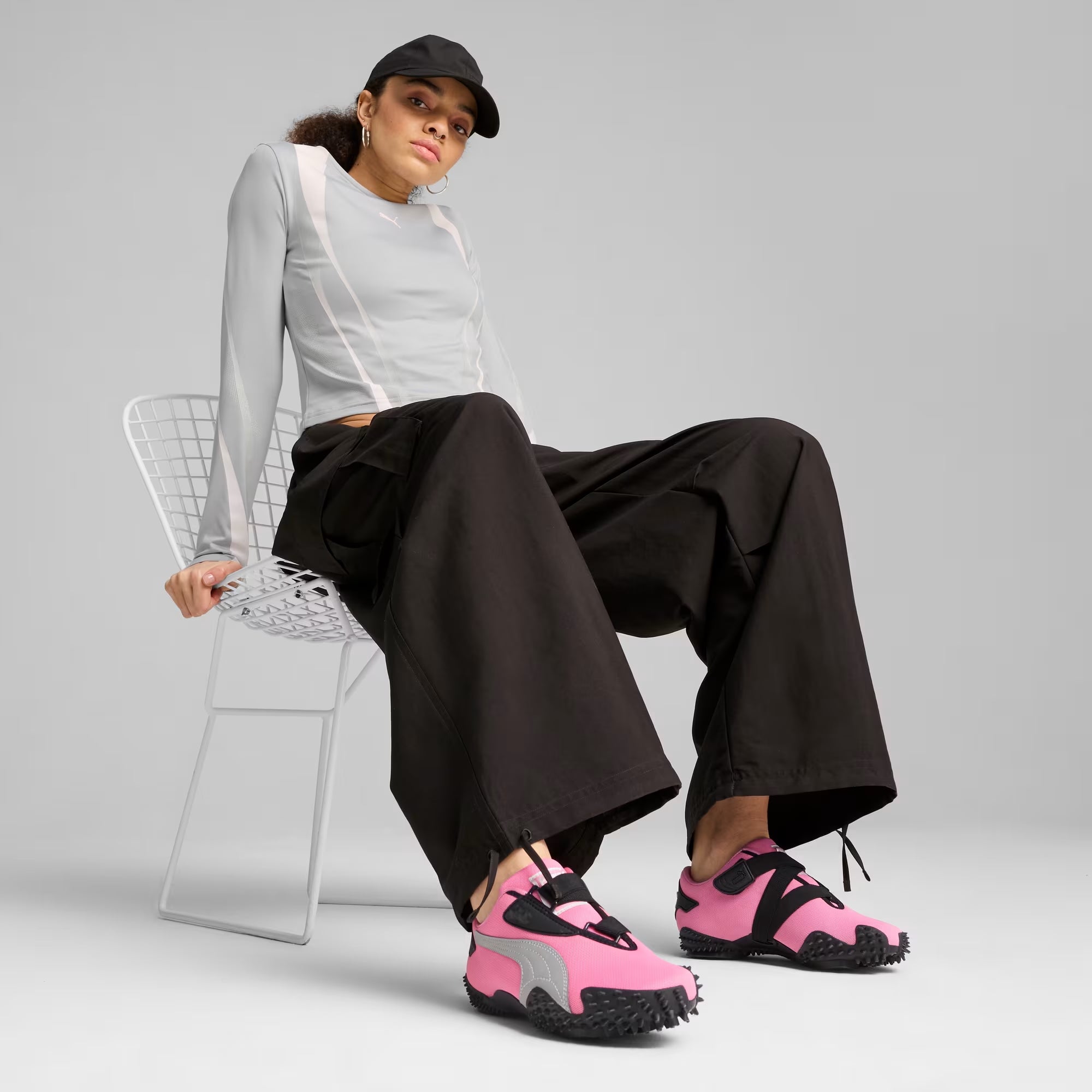 スニーカー PUMA Woman Sneakers Pink 39733015 Posie Pink-PUMA Silver-PU Women's PUMA Mostro OG Posie Pink | Chicago City Sports