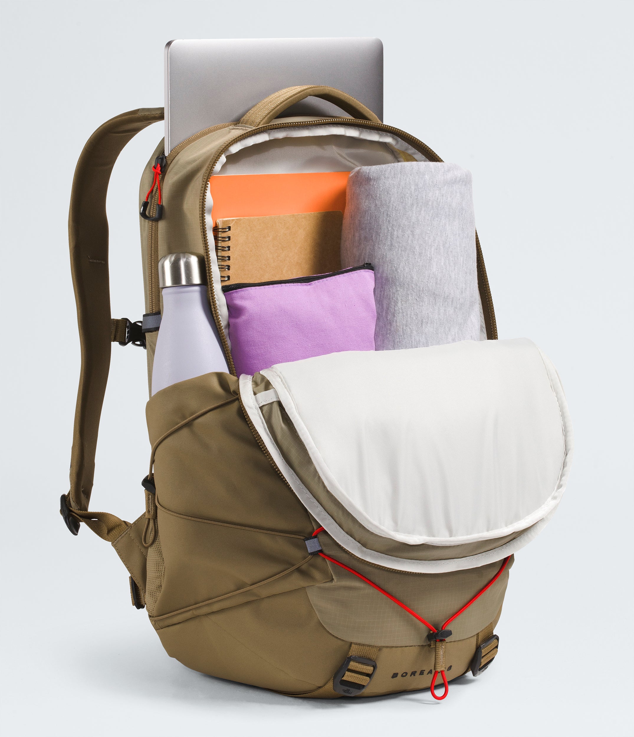 The North Face Borealis Backpack Cedar / Lava Red