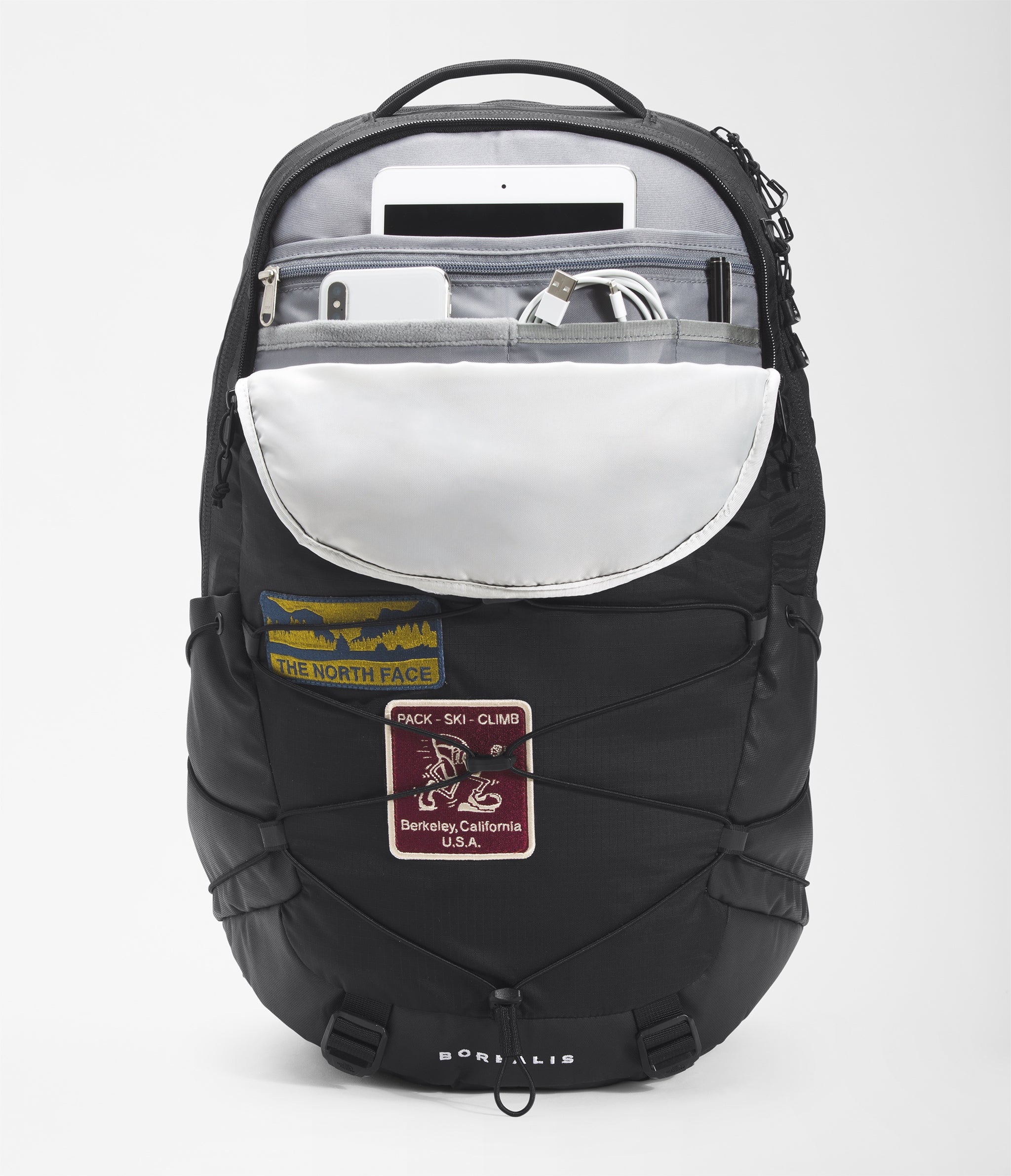 The North Face Borealis Backpack TNF Black Patch Chicago City Sports