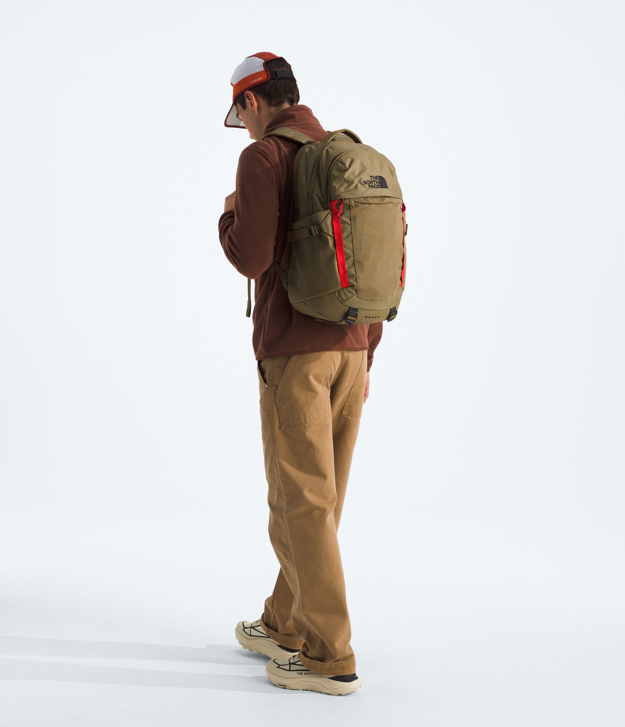 The North Face Recon Backpack Cedar / Lava Red