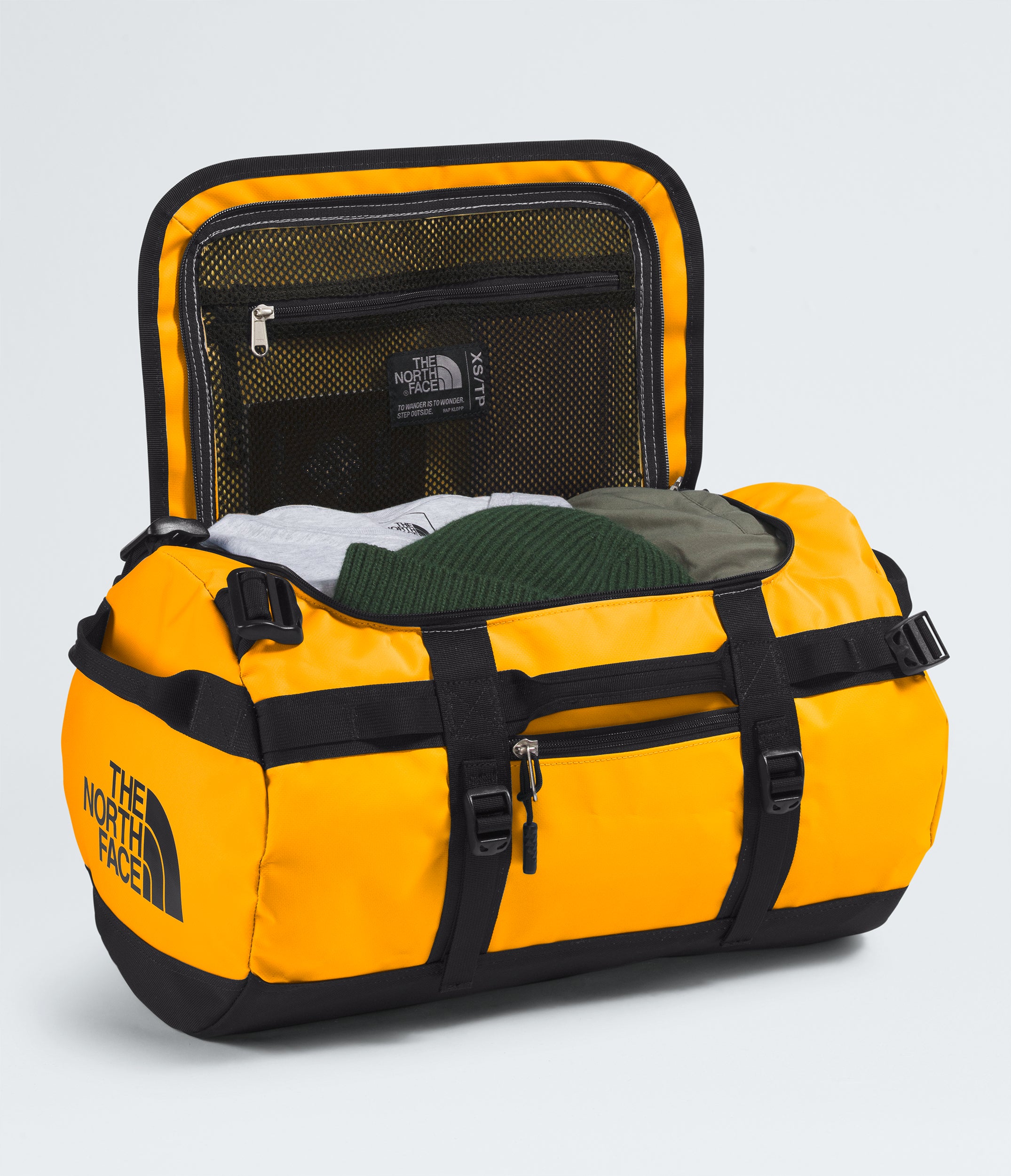 The North Face Base Camp Duffel Bag Summit Gold / TNF Black - XS (31L)