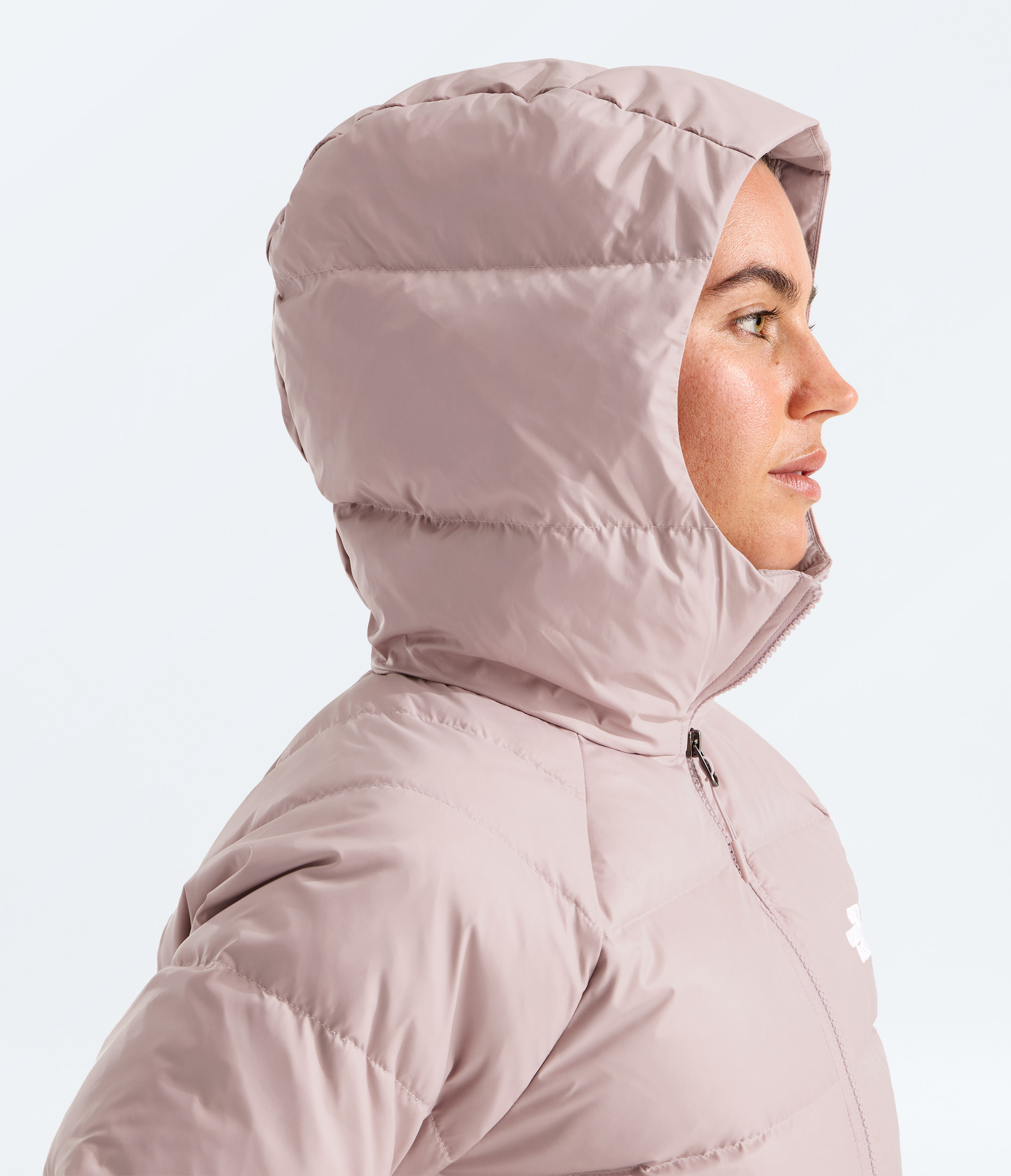 Women's The North Face Hydrenalite Down Hoodie Jacket Metal Pink