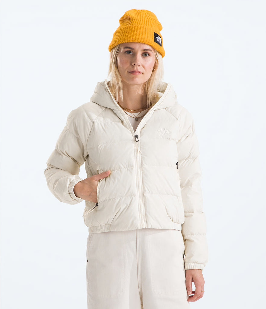 Women's The North Face Hydrenalite Down Hoodie Jacket White Dune