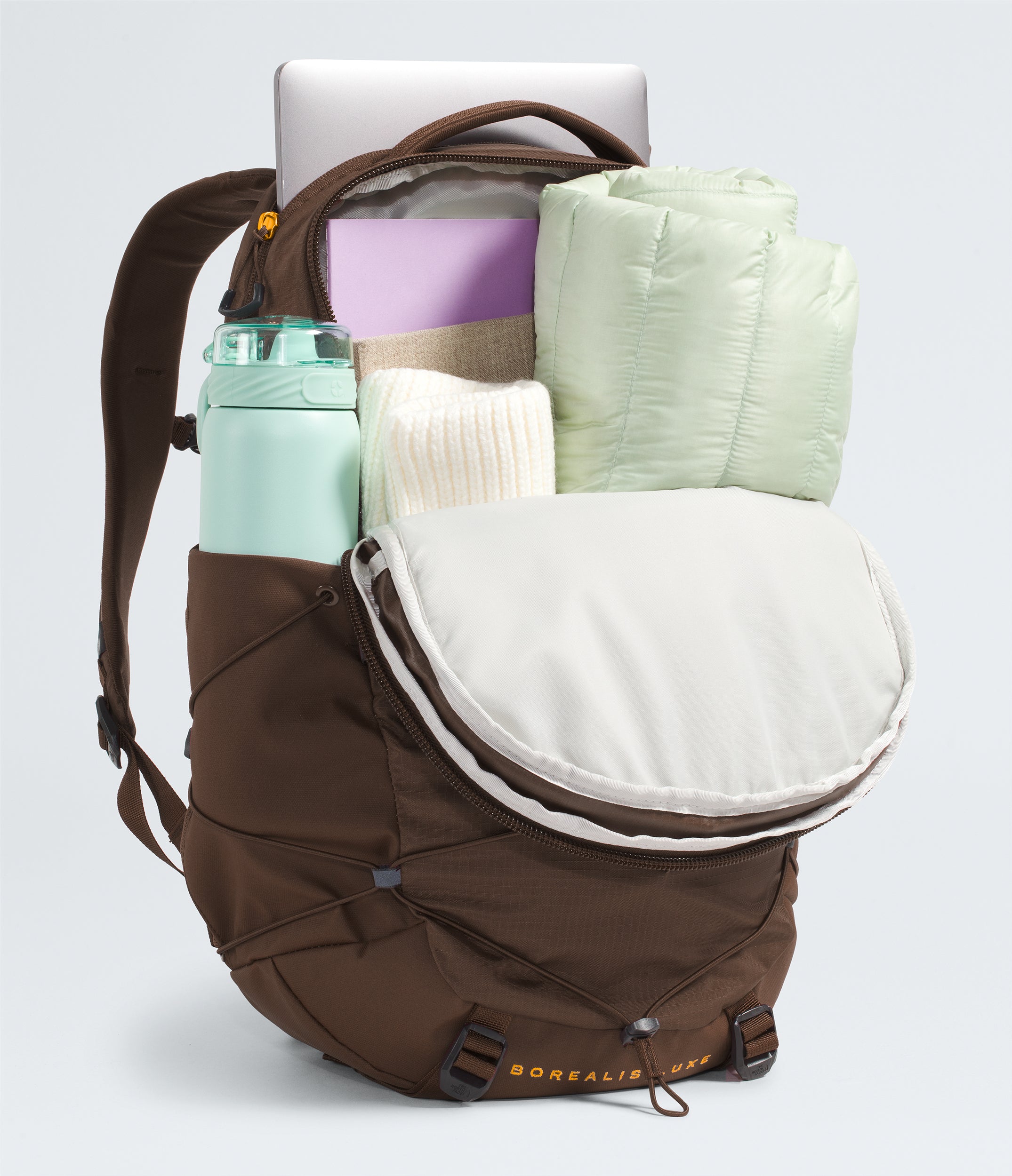 Women's The North Face Borealis Luxe Backpack Smokey Brown / Gold Metallic